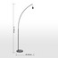 Mix and Match Metal Pole Arc Floor Lamp Base - 185 cm-household-lighting-floorlamps-image-10