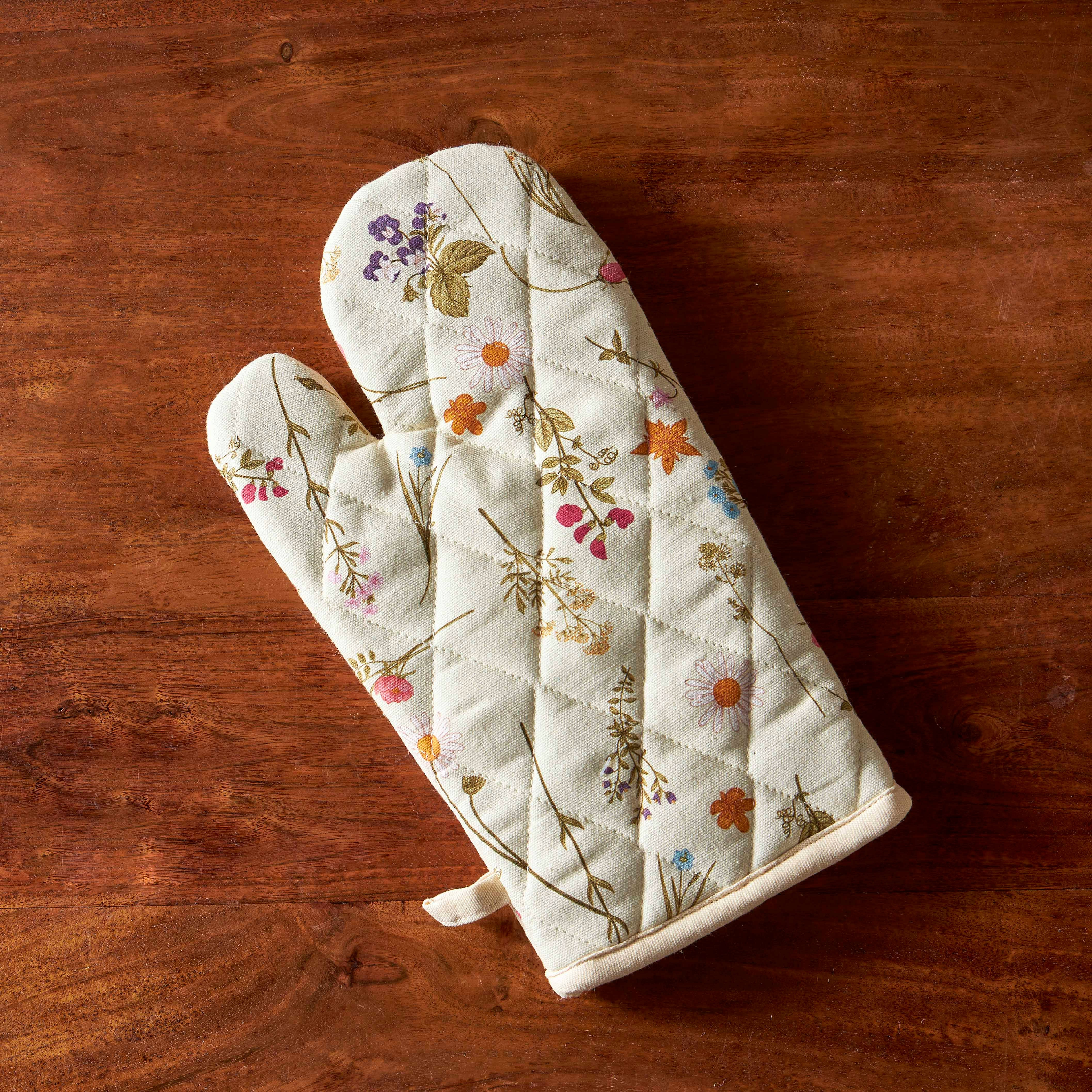 Garden Boho Oven Mitten-household-kitchen-kitchenlinen-apronsmittsandpotholders-image-1