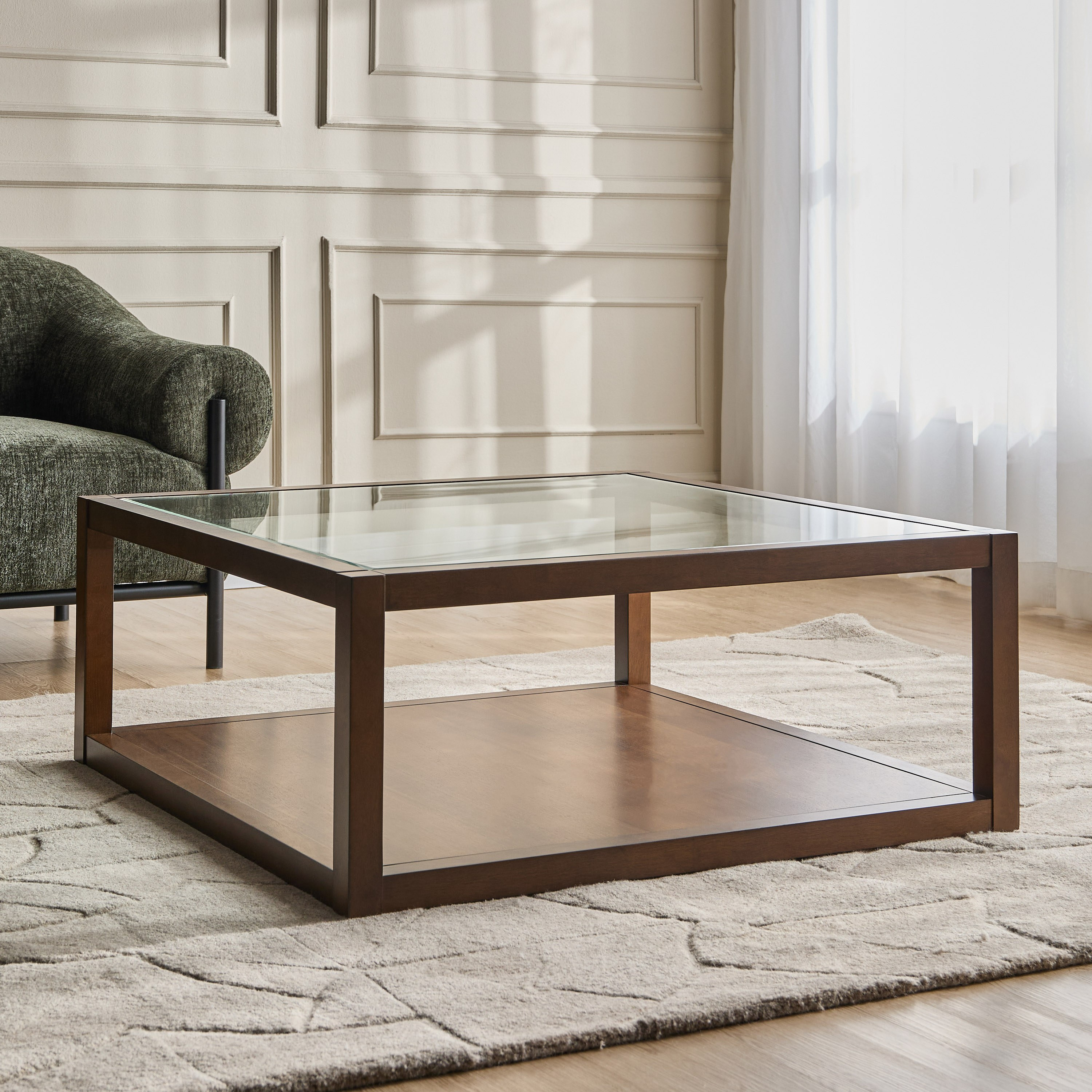 Glass Table Kuwait Shop Frances Glass Top Coffee Table Online | Centrepoint Kuwait