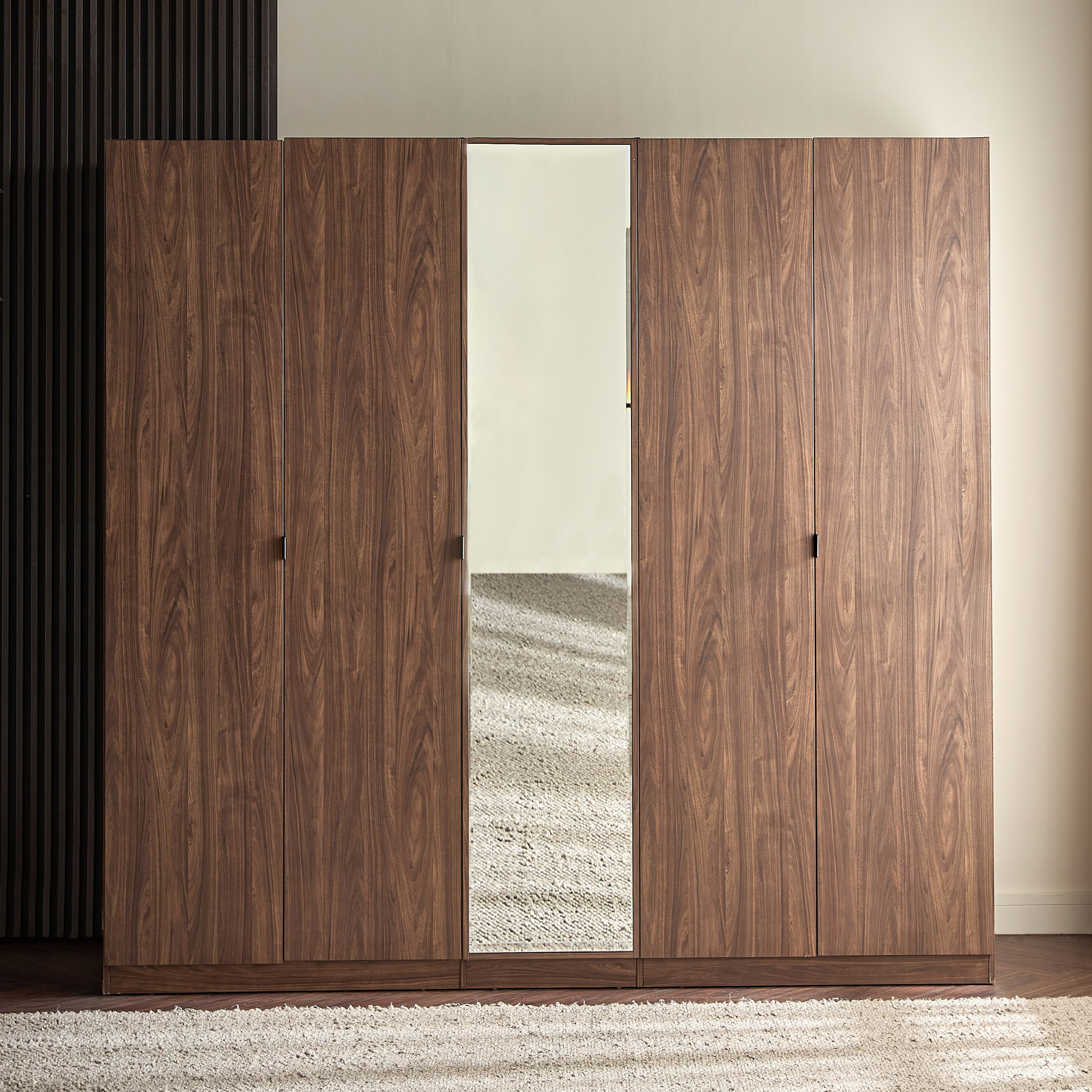 Tribeca 5-Door Wardrobe with Drawers-furniture-bedroom-wardrobes-image-2