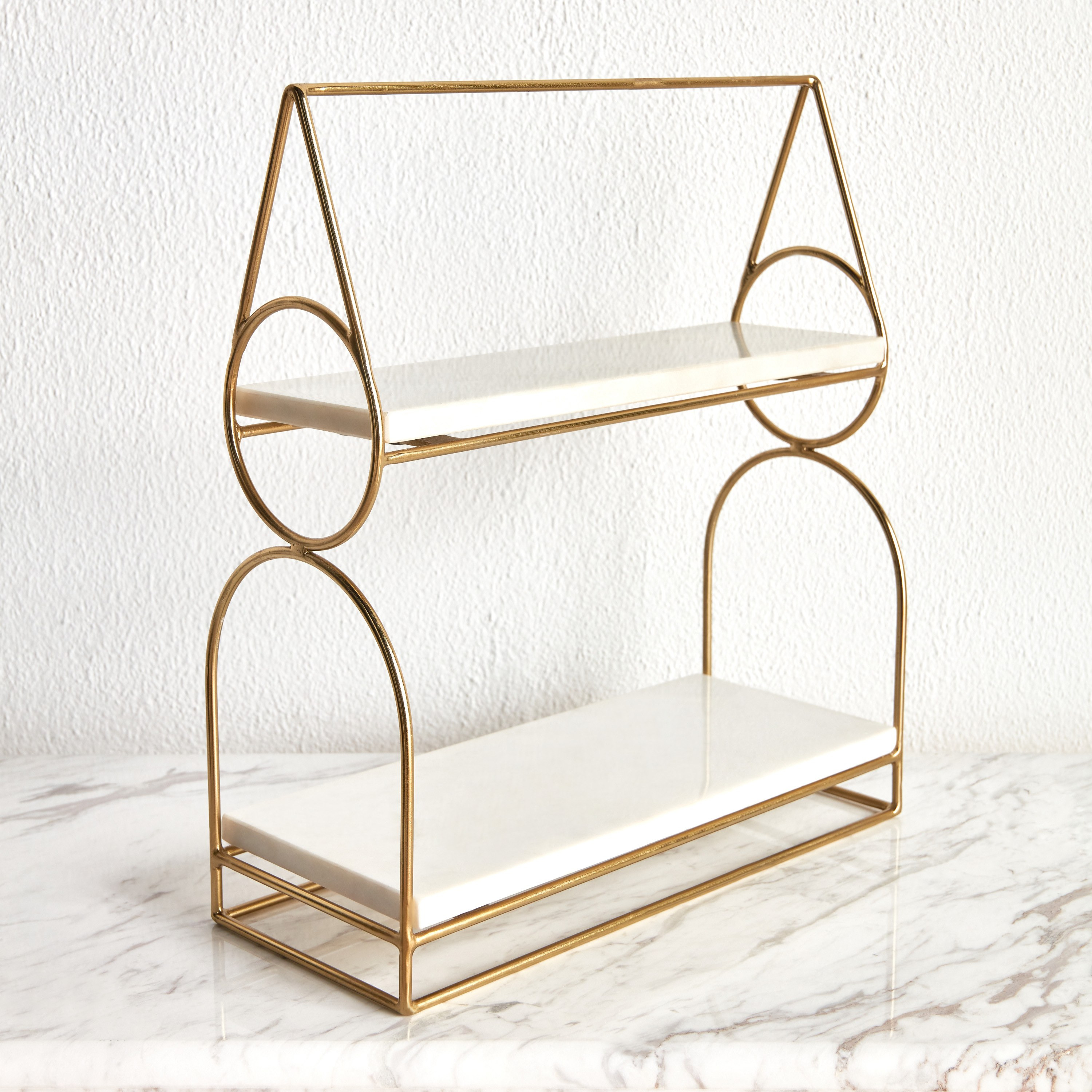 حامل كيك بطابقين - فارس - 48 سم-household-dining-serveware-cakestands-image-1