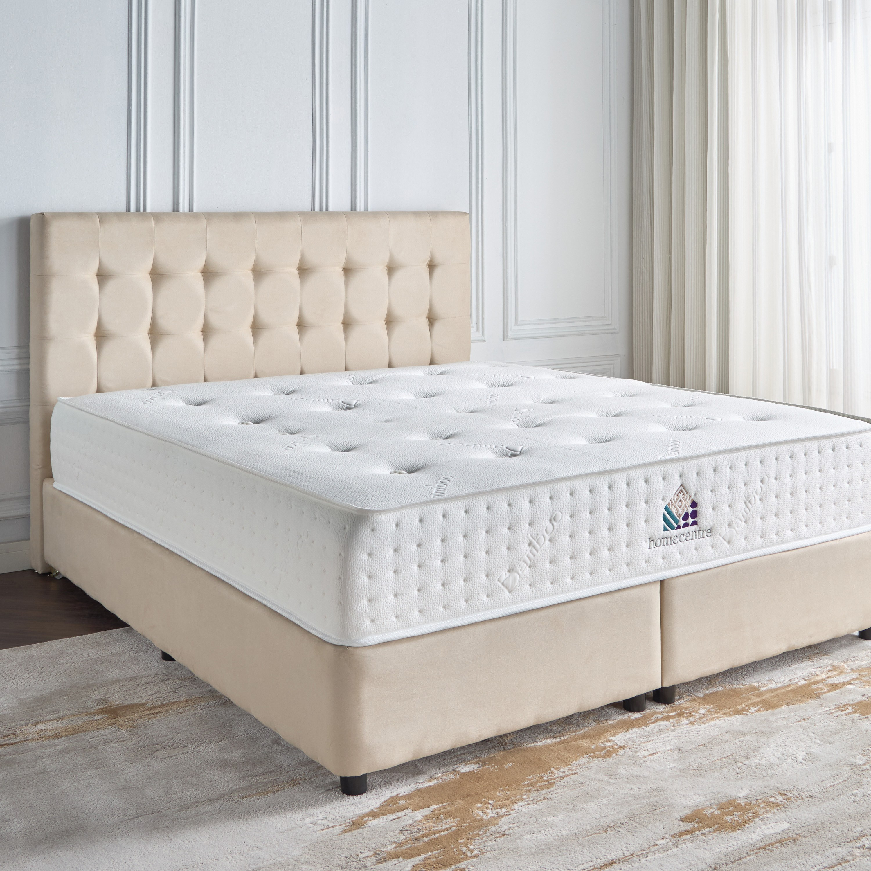 مرتبة كينج ميموري فوم بمستخلص الشاي الأخضر - بليس - 180x200 سم-furniture-mattresses-kingmattresses-image-4