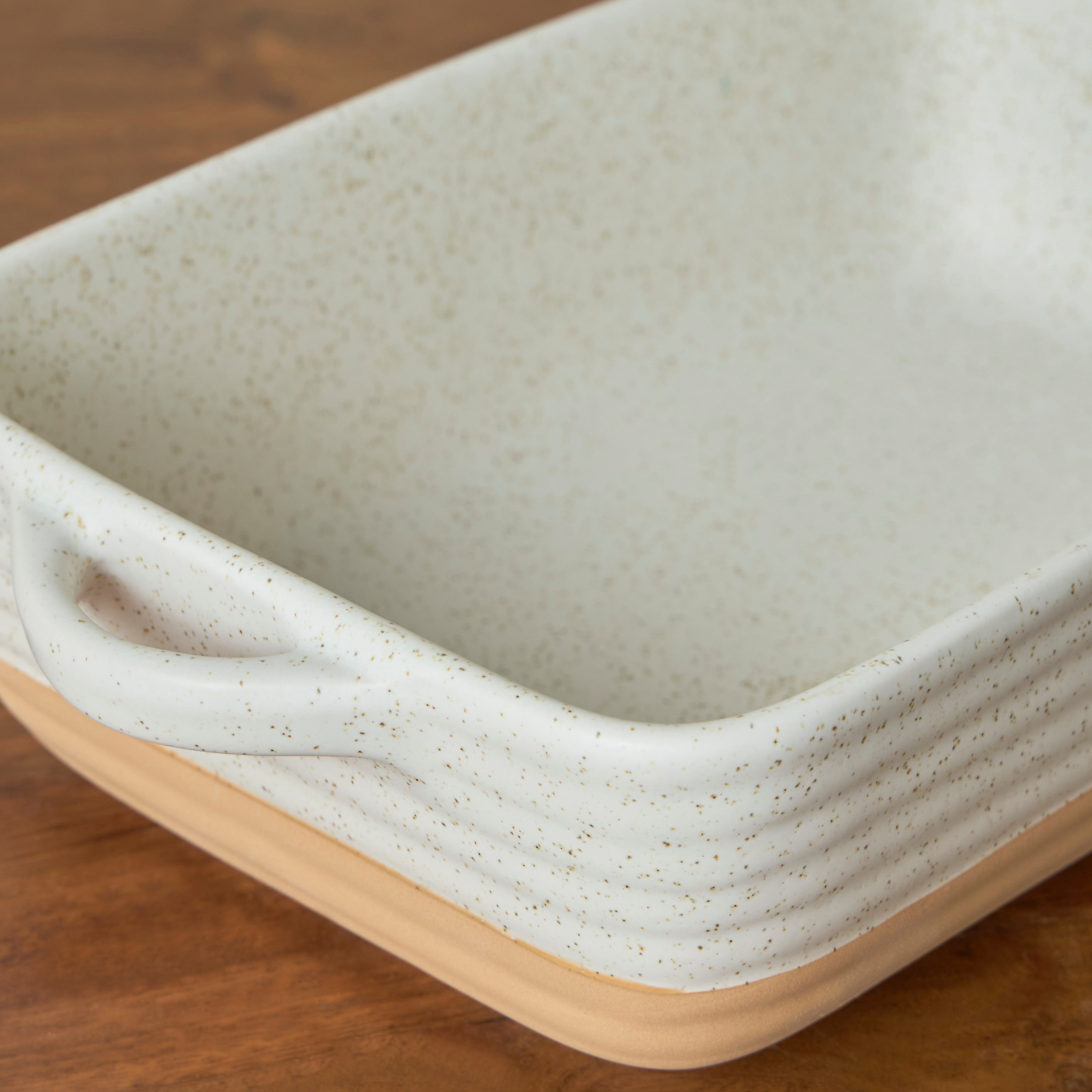 Crema Stoneware Baking Dish - 16x28 cm-household-kitchen-bakeware-bakingdishes-image-2