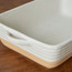 صحن خبز من الخزف - كريما - 22x36 سم-household-kitchen-bakeware-bakingdishes-image-2