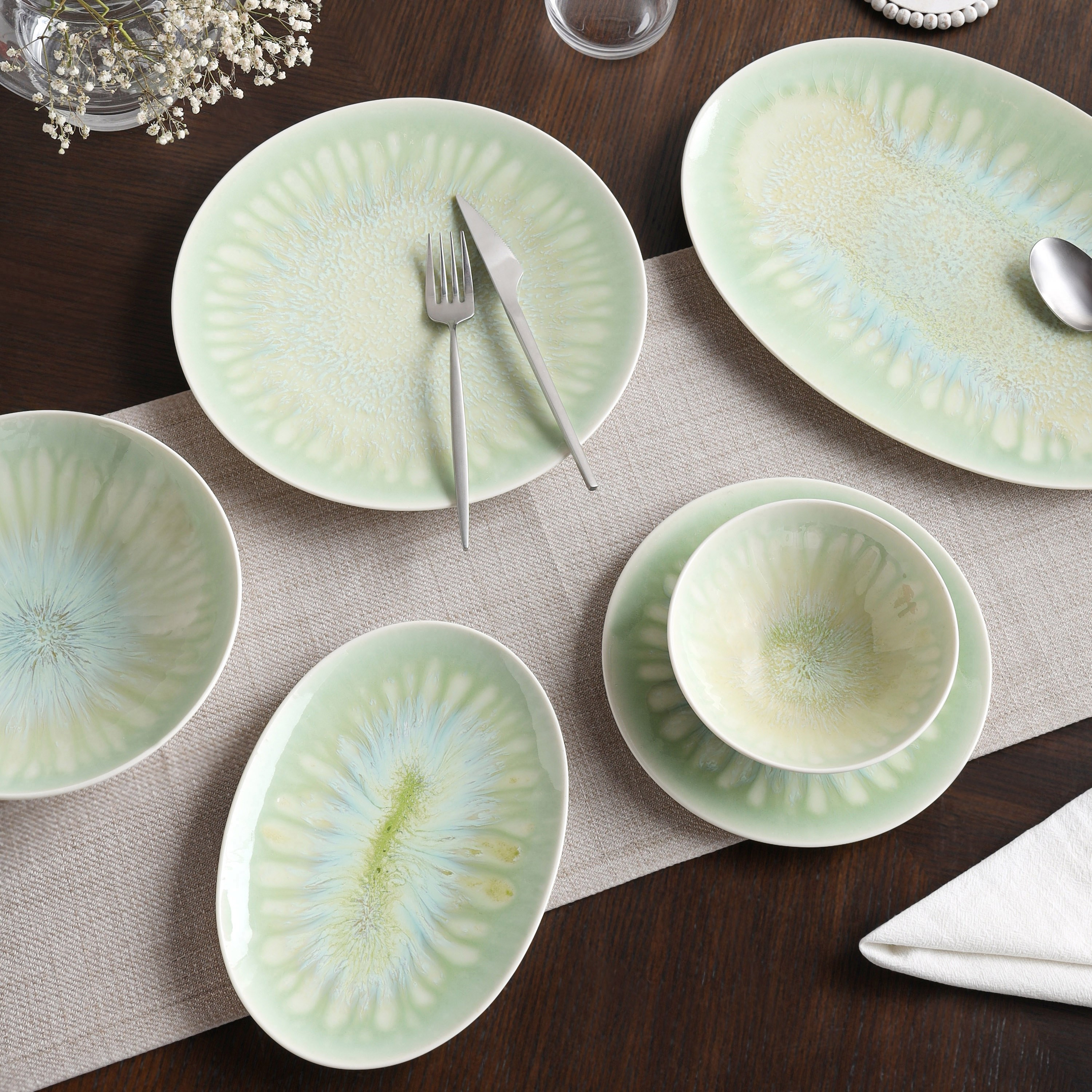 وعاء تقديم بورسلان - سيج - 26 سم-household-dining-dinnerware-bowls-image-3