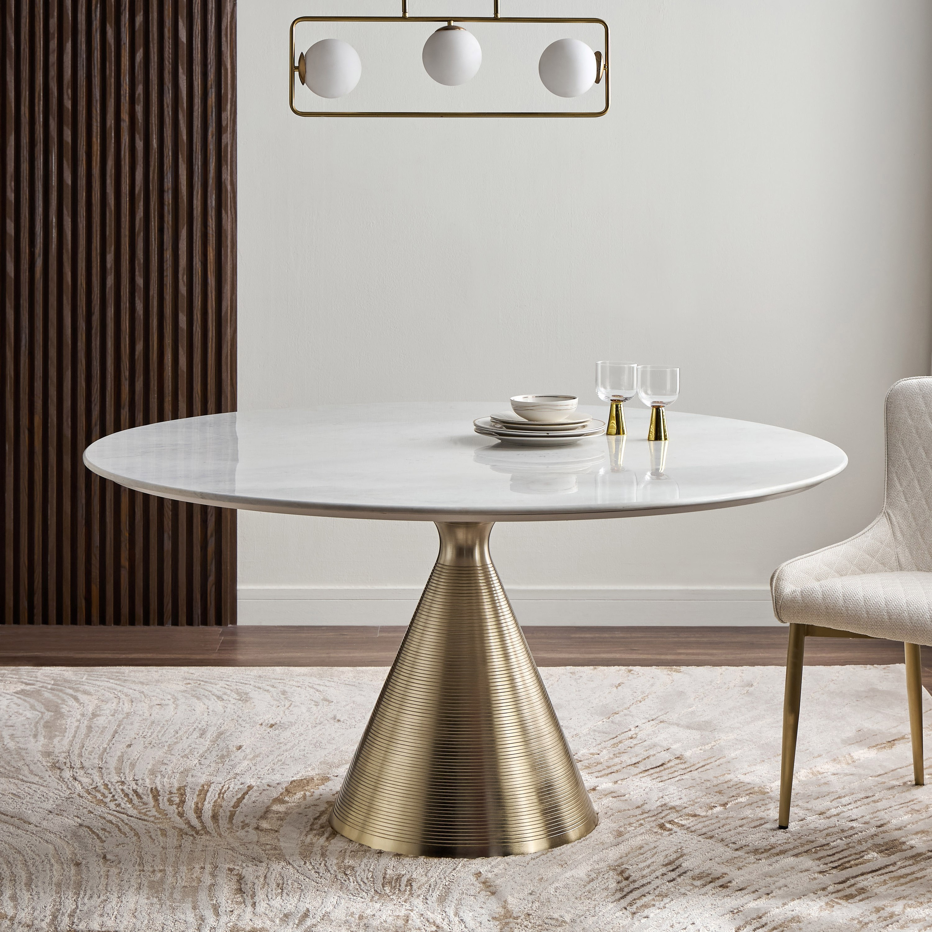 Shop Belova 6-Seater Marble Top Dining Table Homecentre Egypt