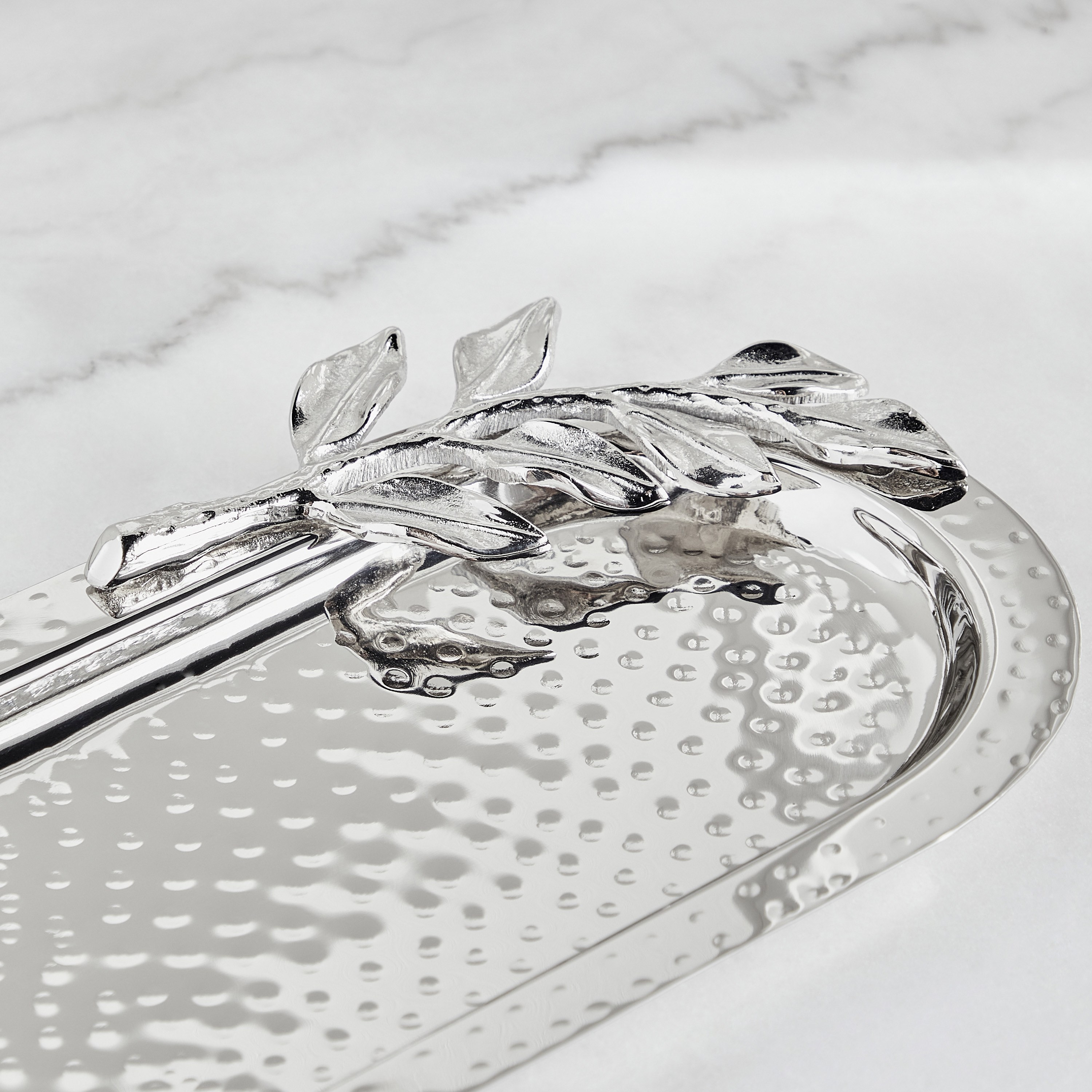 Silver Oak Decorative Tray-household-decor-boxesandtrays-image-2