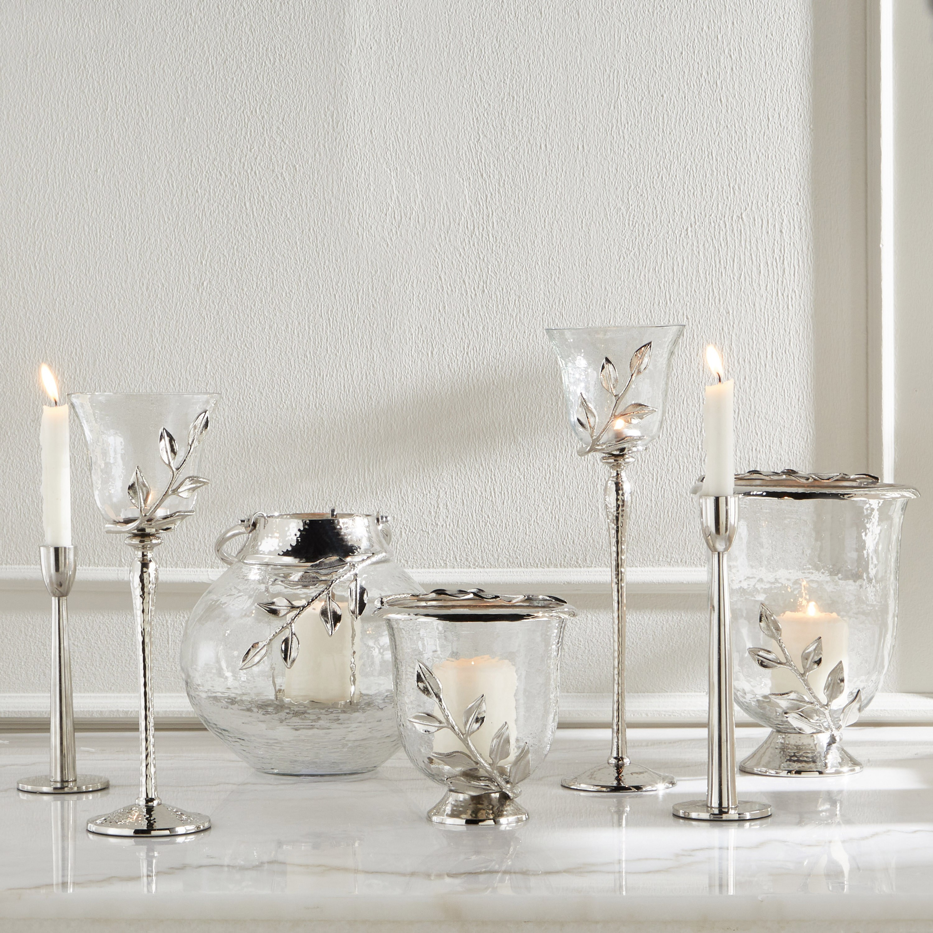 Silver Oak Hurricane Candleholder-household-decor-candleholdersandlanterns-image-4