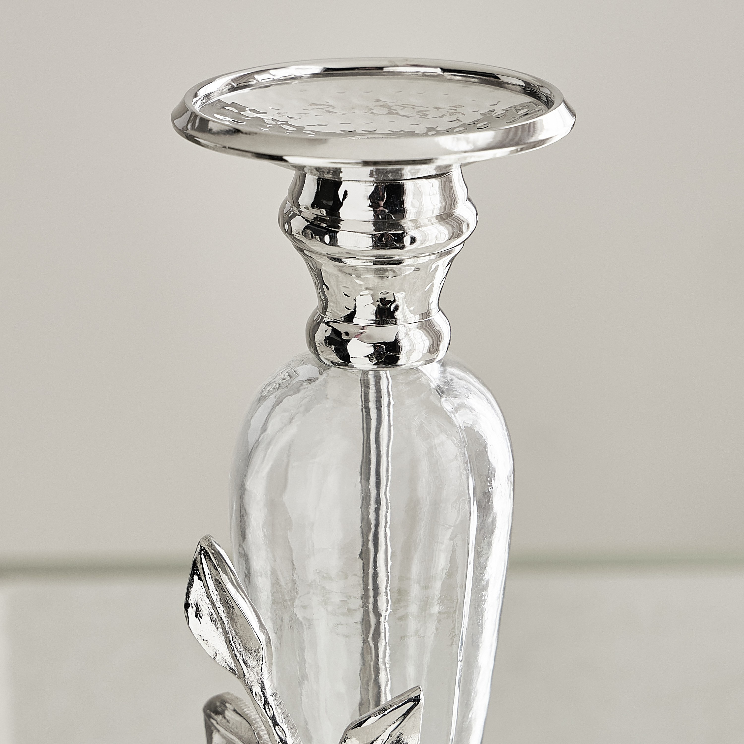 Silver Pillar Candleholder-household-decor-candleholdersandlanterns-image-3