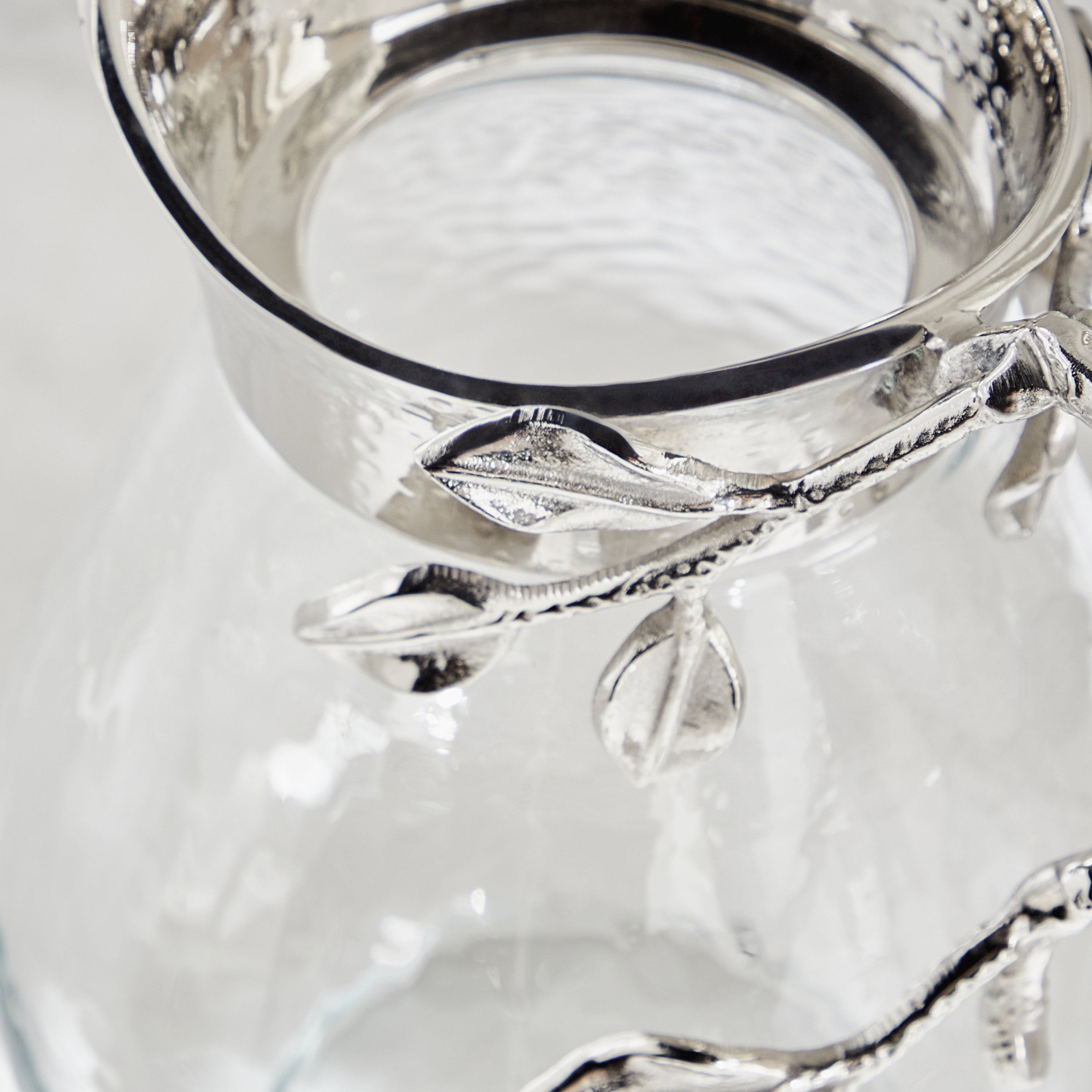Silver Oak Glass and Metal Jug-household-decor-decorativeobjectsandsculptures-image-3