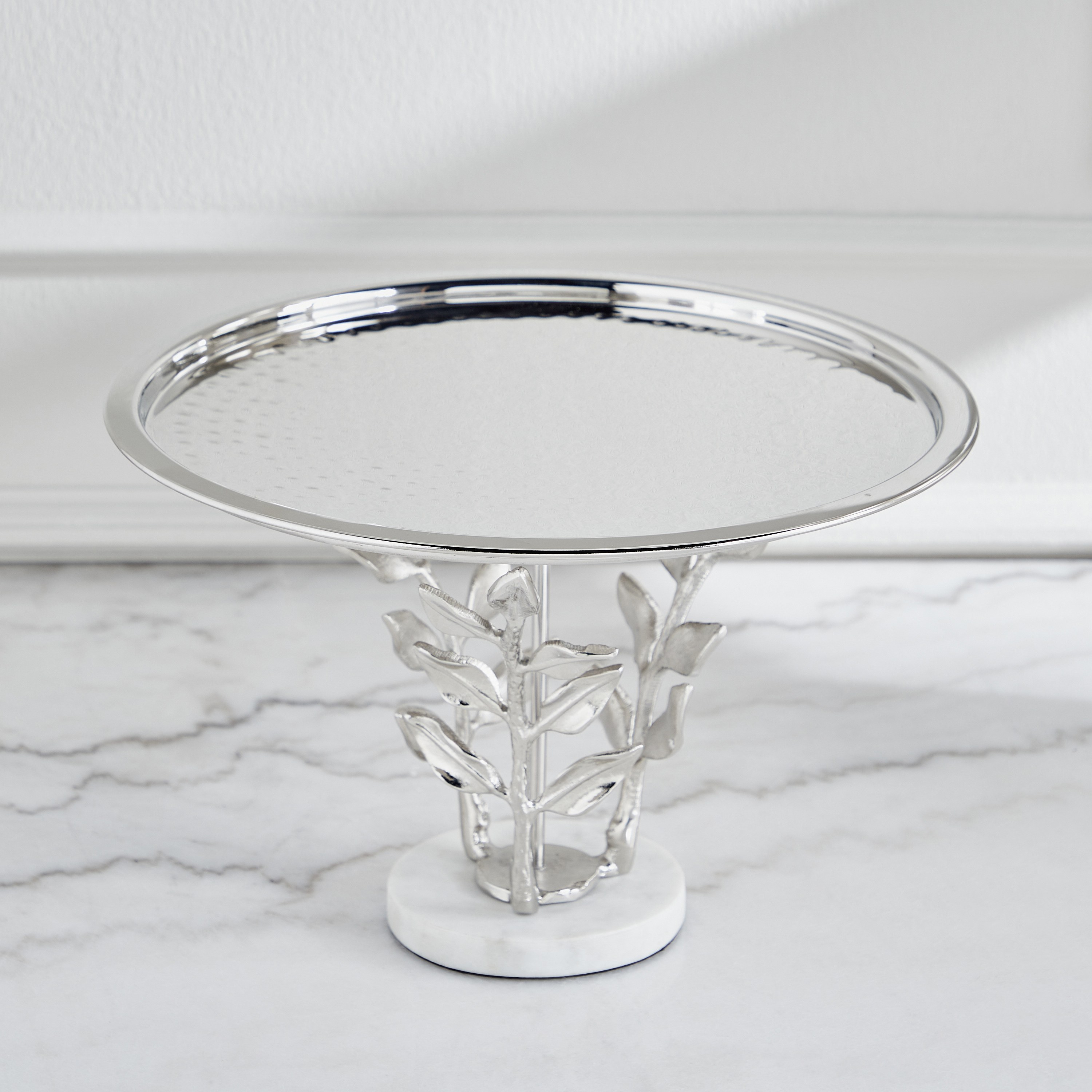 Silver Oak Cake Stand-household-dining-serveware-cakestands-image-1