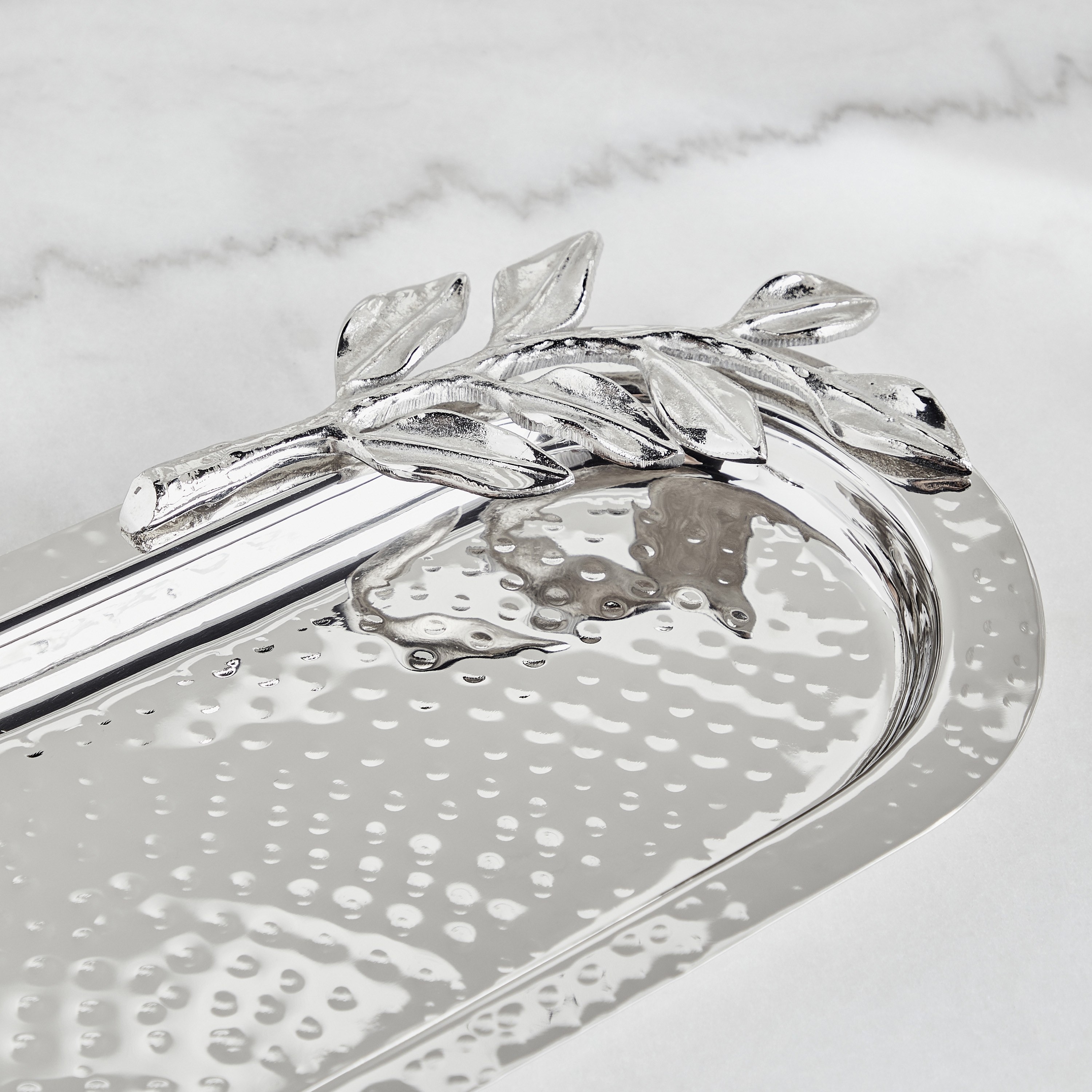 Silver Oak Decorative Tray-household-decor-boxesandtrays-image-2
