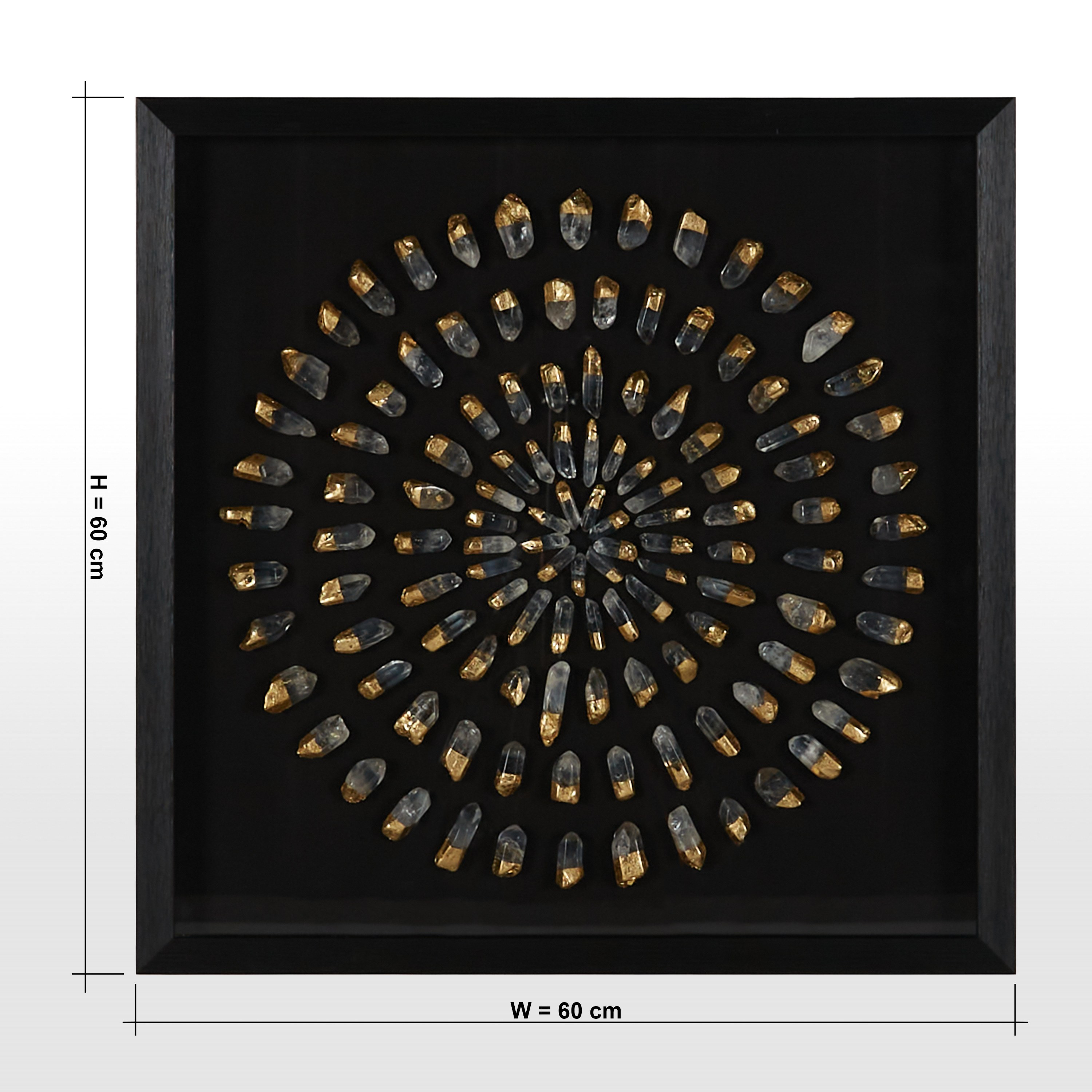 Nabila Decorative Crystal Shadow Box - 60x60 cm-household-walldecorandmirrors-wallart-image-5