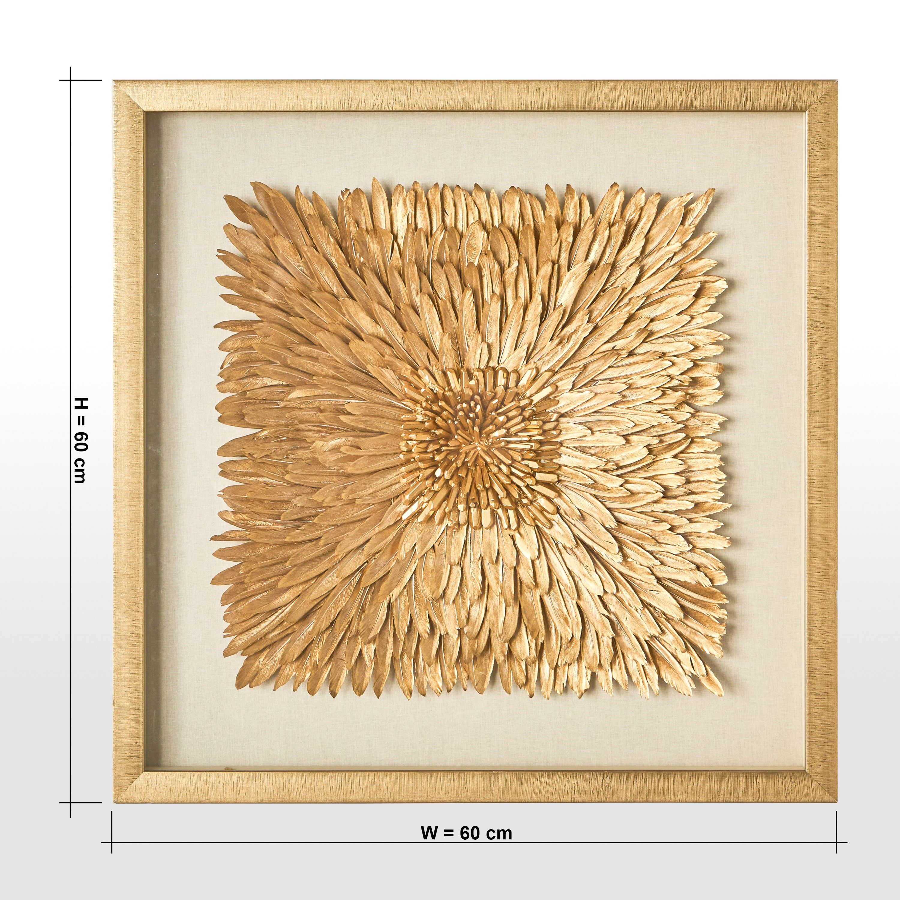 Riysha Decorative Shadow Box - 60x60 cm-household-walldecorandmirrors-wallart-image-5