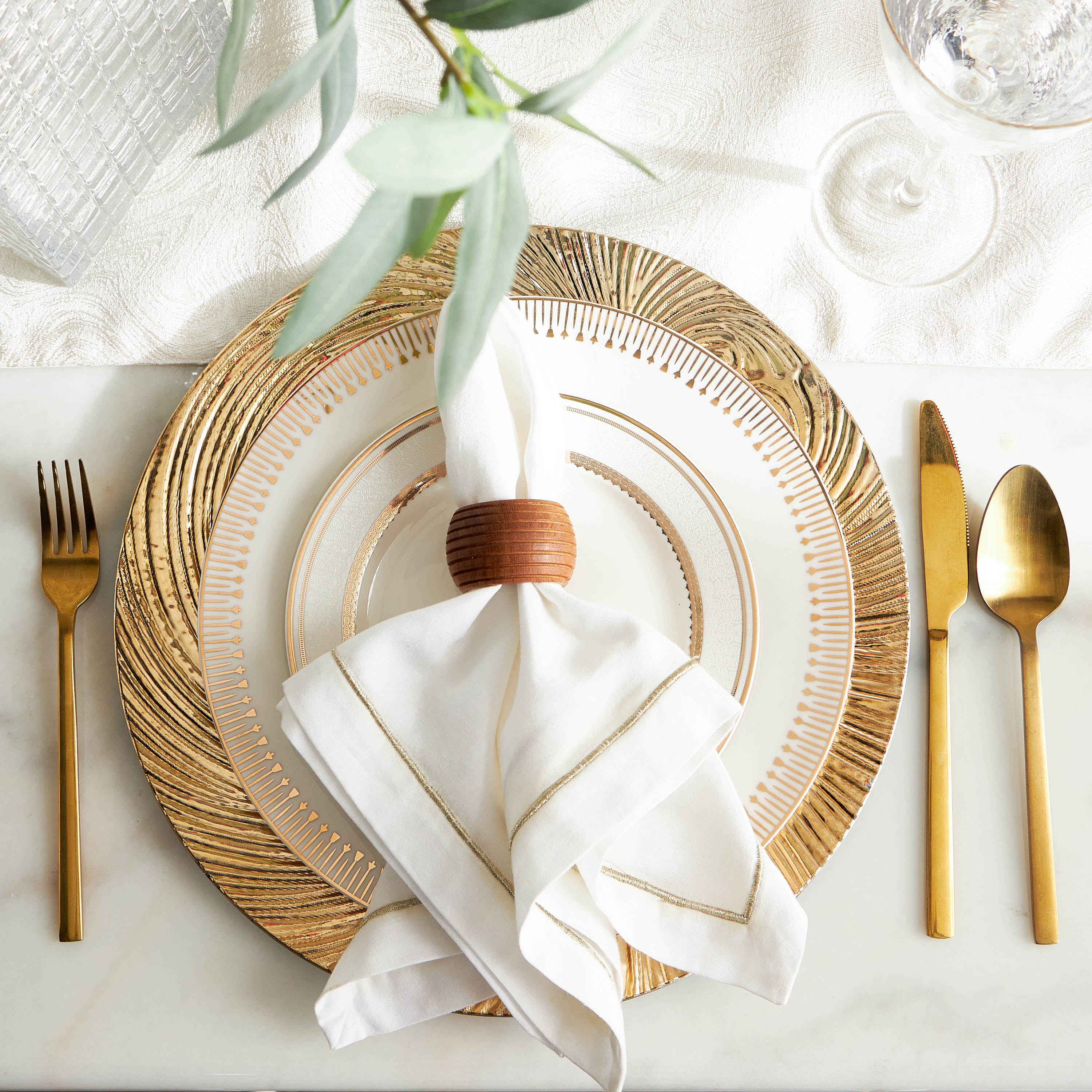 طقم حلقات مناديل سفرة 4 قطع - كيلسي-household-dining-tablelinen-napkinsandaccessories-image-1