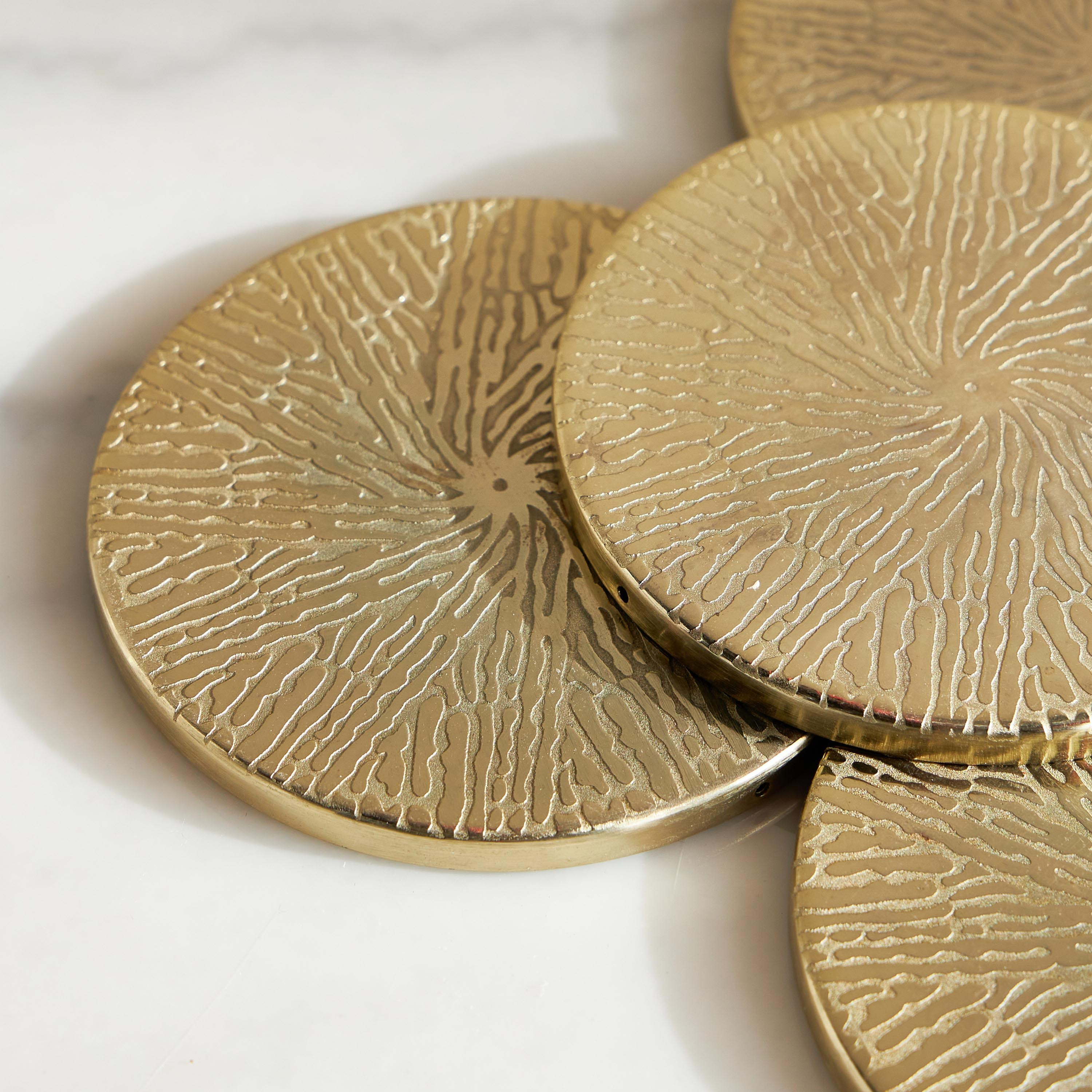 Desert Elegance 4-Piece Coaster Set - 10 cm-household-dining-tablelinen-napkinsandaccessories-image-2
