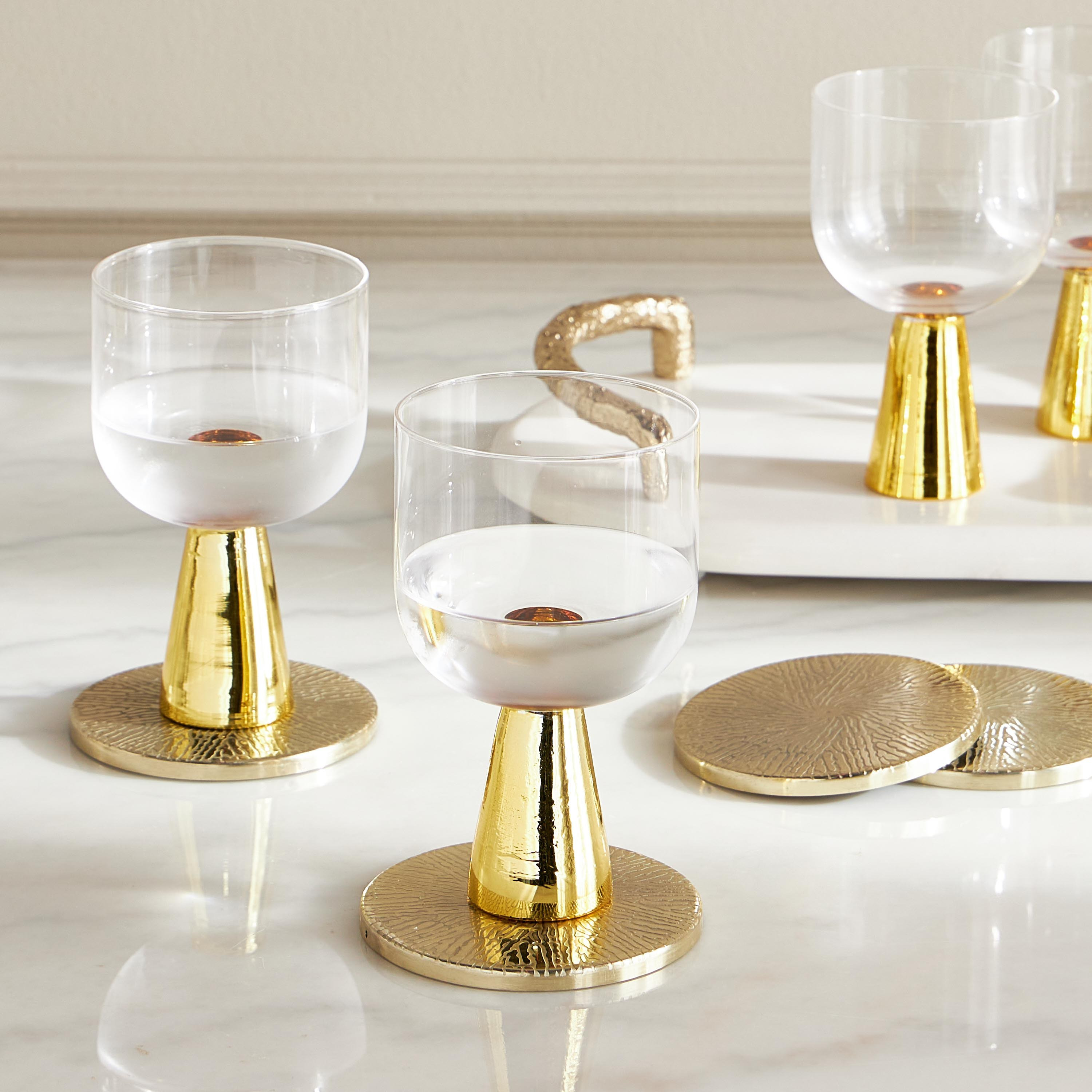 Desert Elegance 4-Piece Coaster Set - 10 cm-household-dining-tablelinen-napkinsandaccessories-image-3