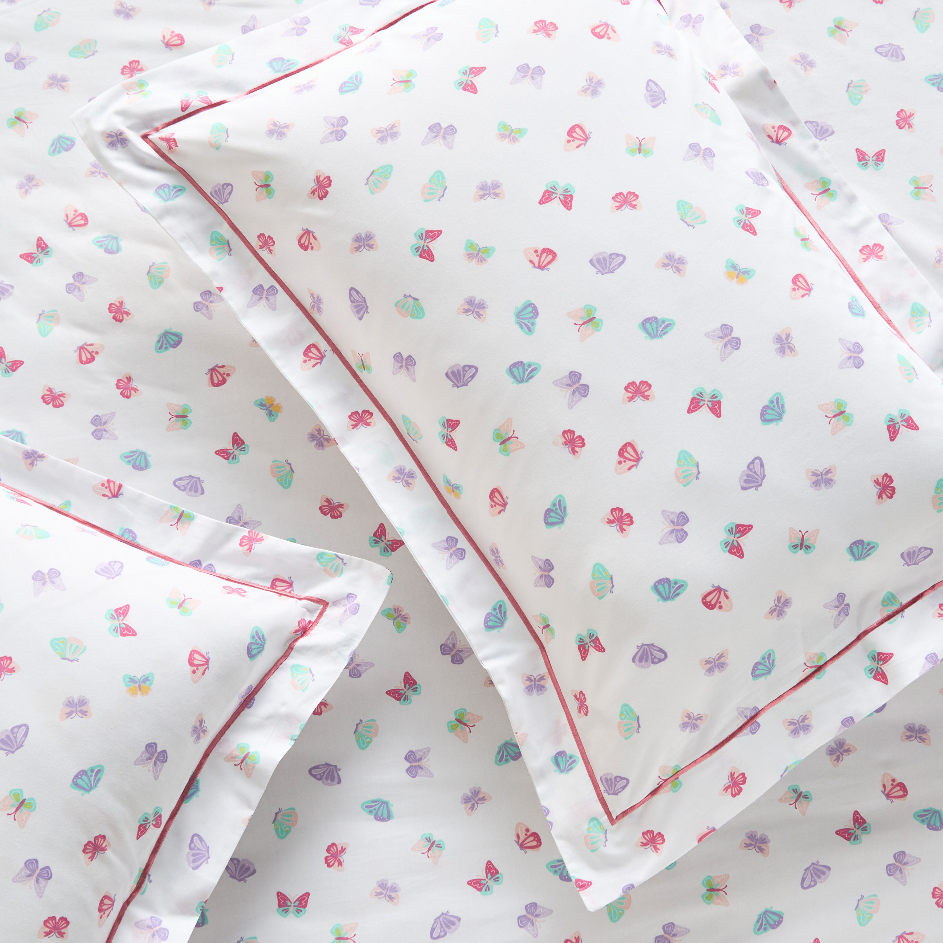 Dreamz Butterfly Cotton 200 Thread Count 2-Piece Pillowcase Set - 50x75 cm-babyandkids-beddingandwindows-bedding-pillowcases-image-2
