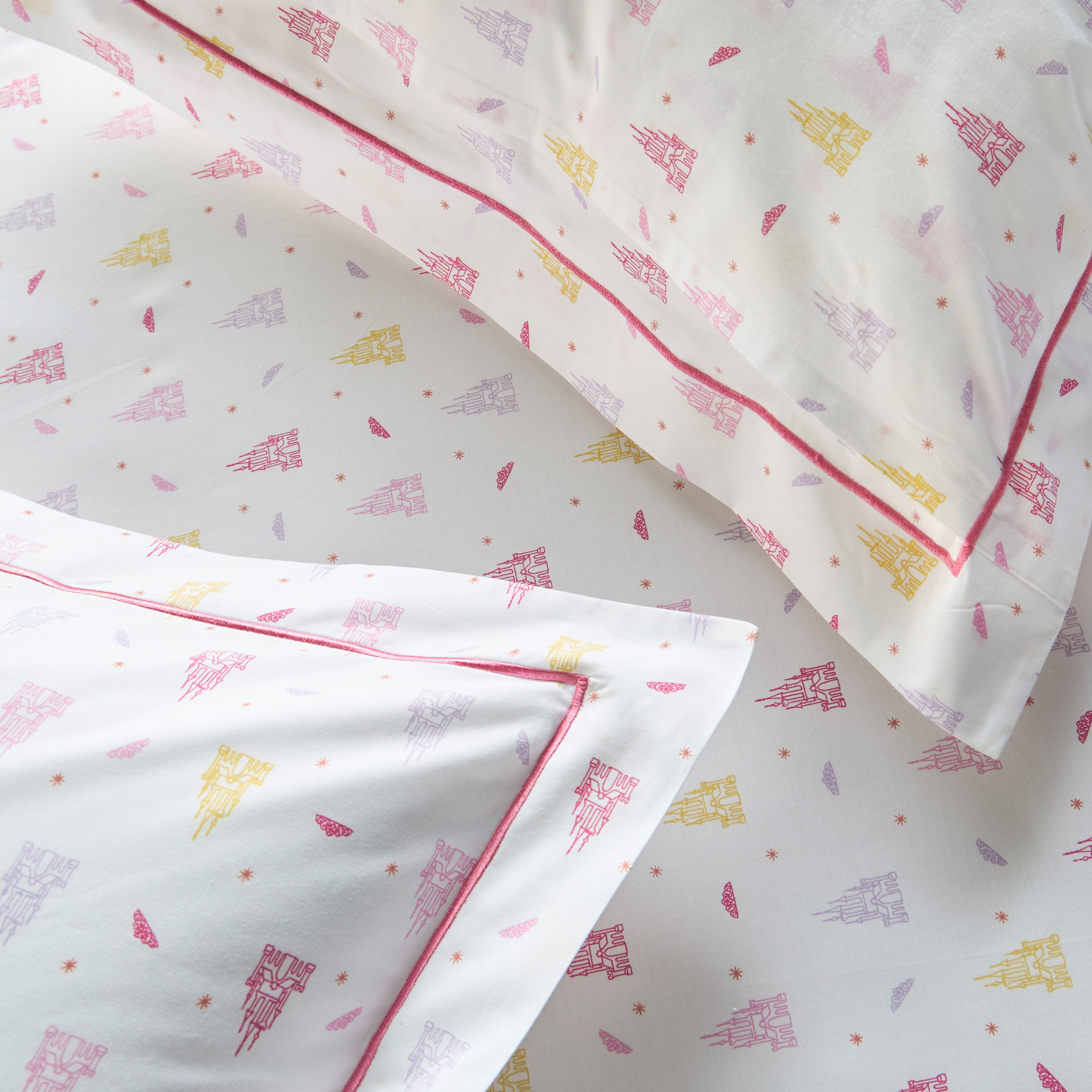 Dreamz Castle Cotton 200 Thread Count 2-Piece Pillowcase Set - 50x75 cm-babyandkids-beddingandwindows-bedding-pillowcases-image-3