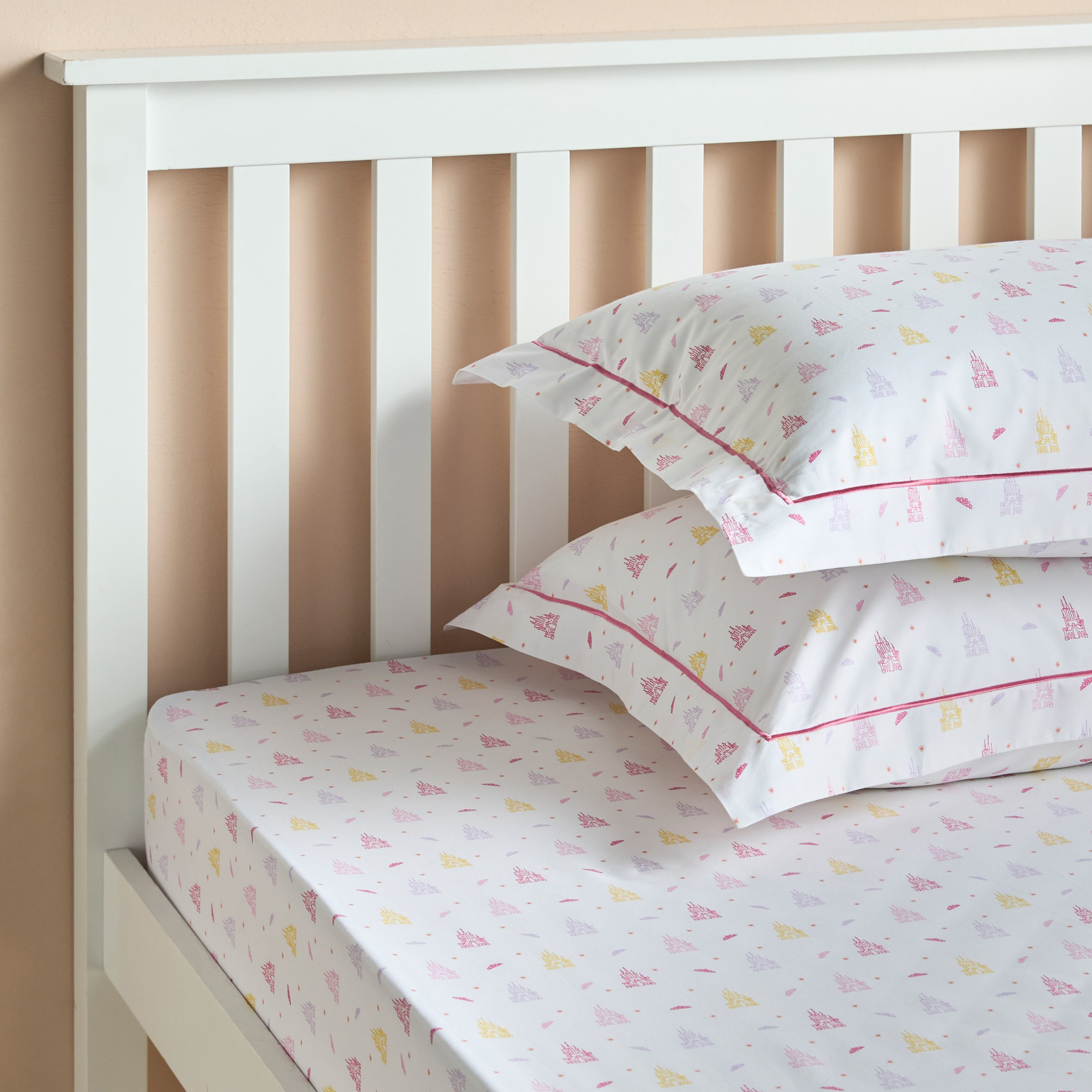 Dreamz Castle Cotton 200 Thread Count 2-Piece Pillowcase Set - 50x75 cm-babyandkids-beddingandwindows-bedding-pillowcases-image-4
