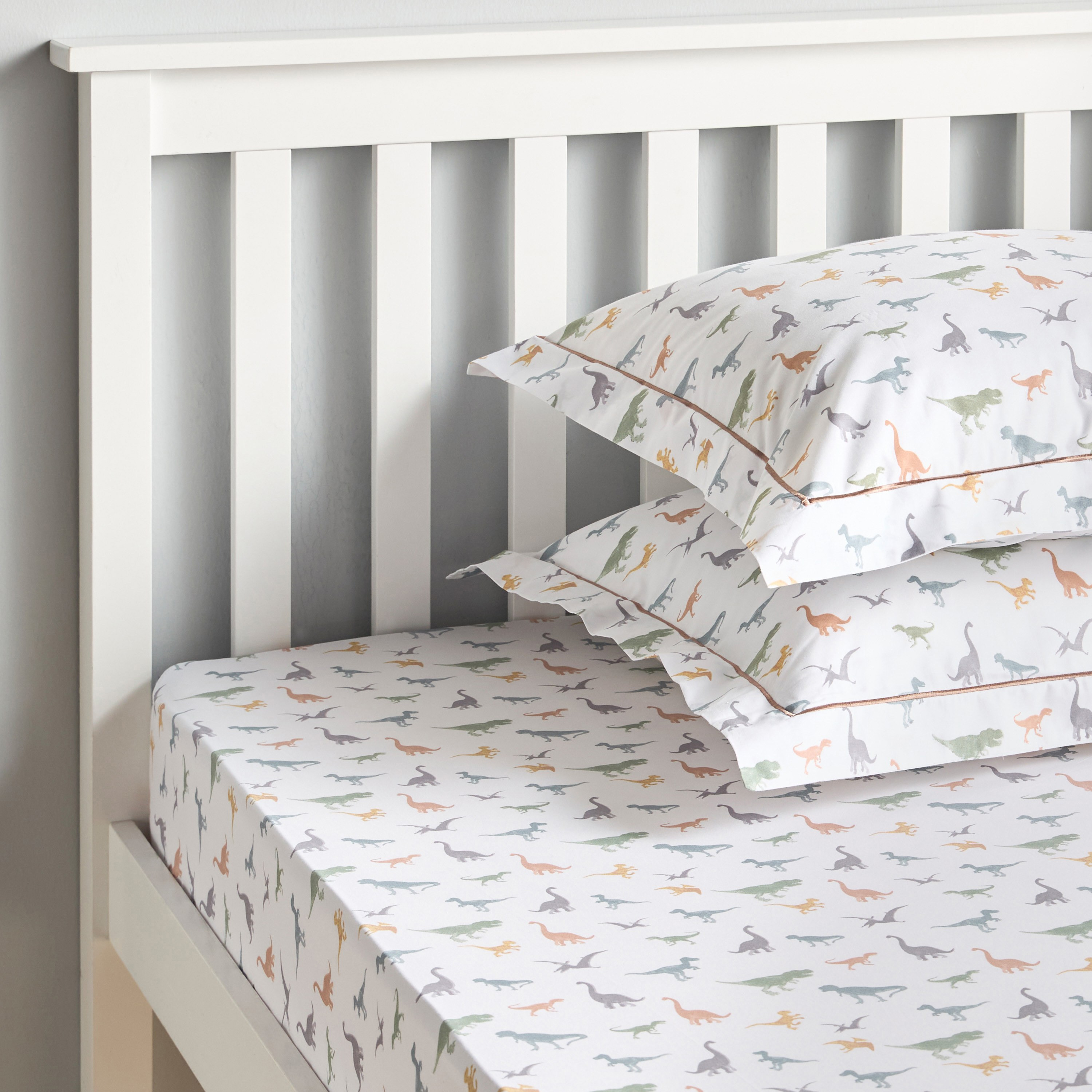 طقم غطاء وسادة قطن بعدد خيوط 200 وطبعات ديناصور - دريمز - قطعتين - 50x75 سم-babyandkids-beddingandwindows-bedding-pillowcases-image-4