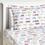 Dreamz Transportation Cotton 200 Thread Count Single Fitted Sheet - 90x200 cm-babyandkids-beddingandwindows-bedding-fittedandflatsheets-image-2