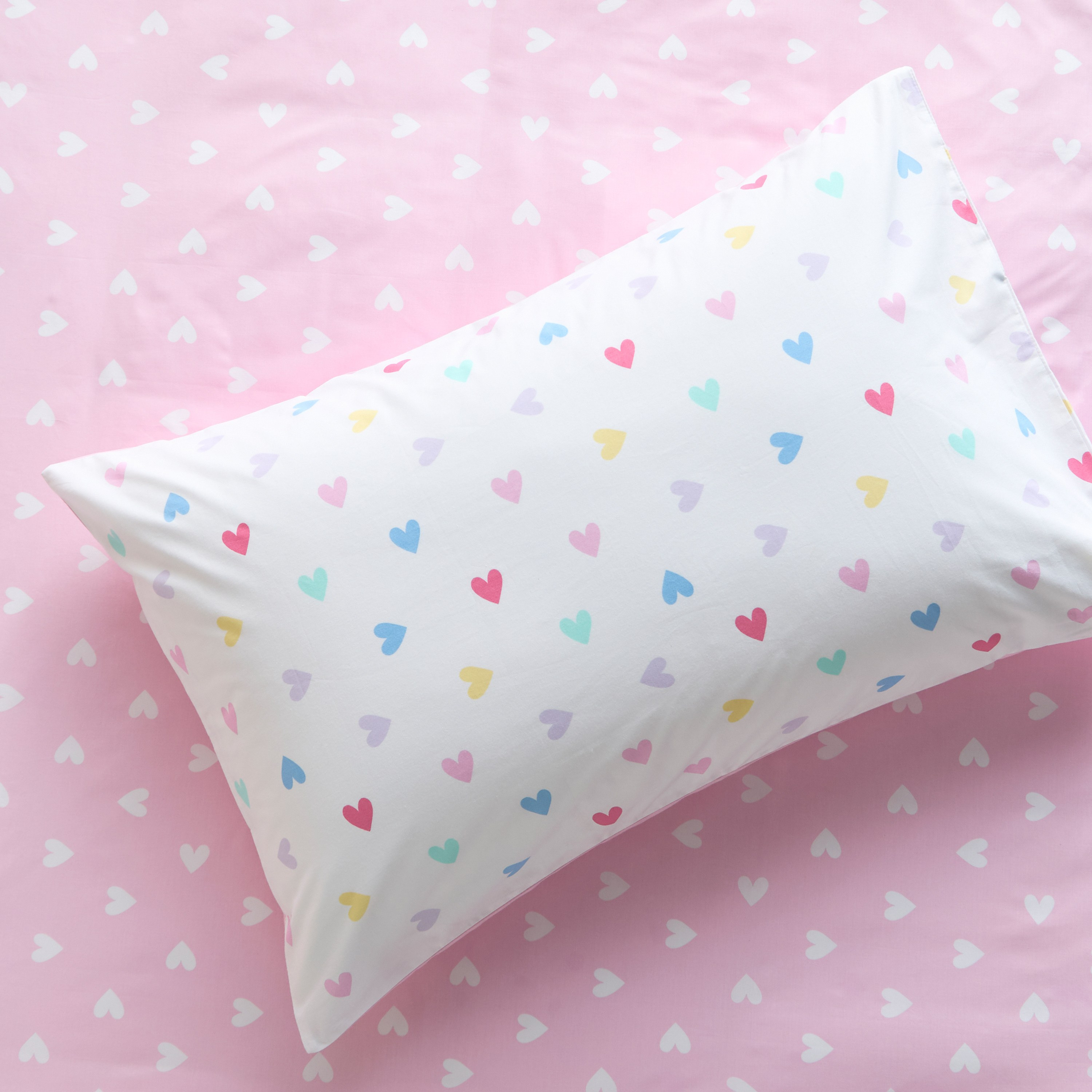 Eco Snuggle Hearts Organic Cotton 200-Piece 2-Piece Single Duvet Cover Set - 135x200 cm-babyandkids-beddingandwindows-bedding-duvetcovers-image-3
