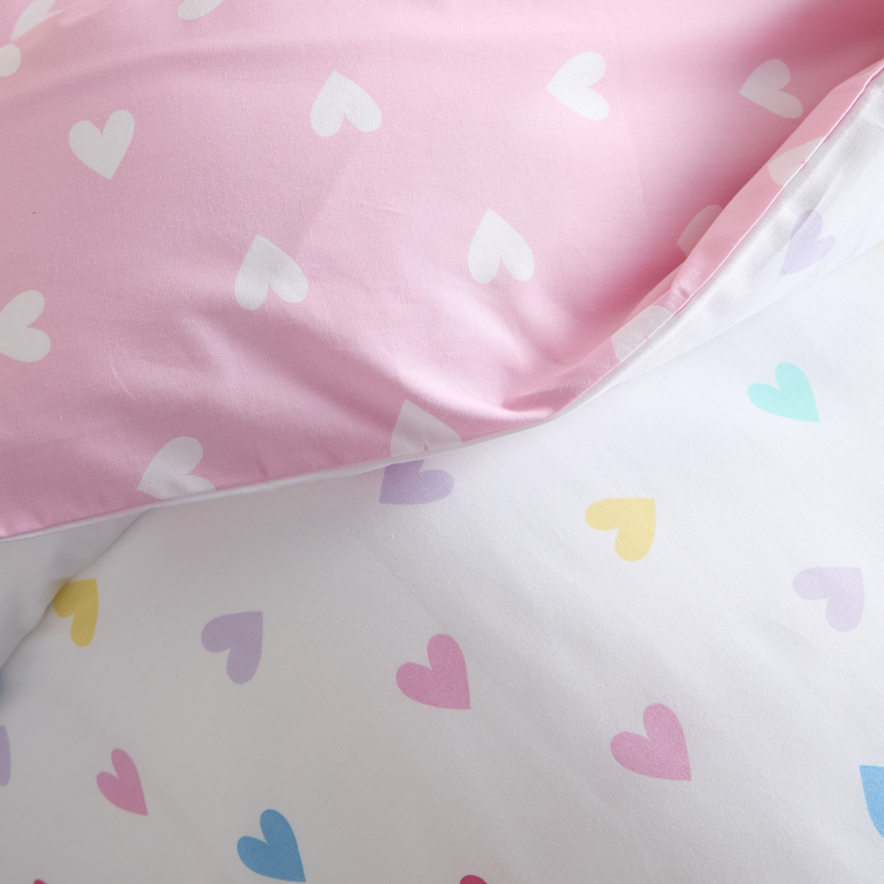 Eco Snuggle Hearts Organic Cotton 200-Piece 2-Piece Single Duvet Cover Set - 135x200 cm-babyandkids-beddingandwindows-bedding-duvetcovers-image-5