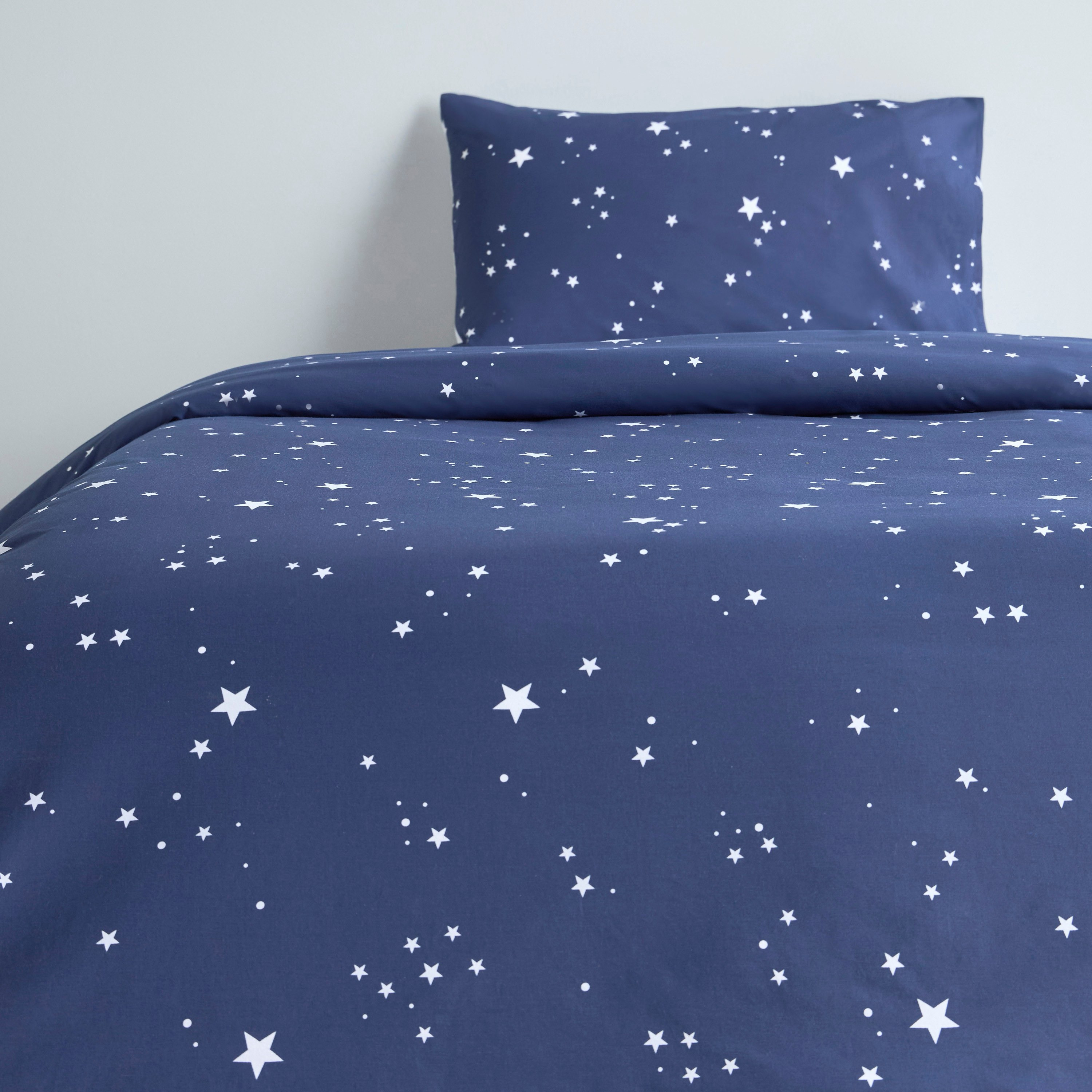 Eco Snuggle Stars Organic Cotton 200 Thread Count 2-Piece Full Duvet Cover Set - 160x200 cm-babyandkids-beddingandwindows-bedding-duvetcovers-image-2