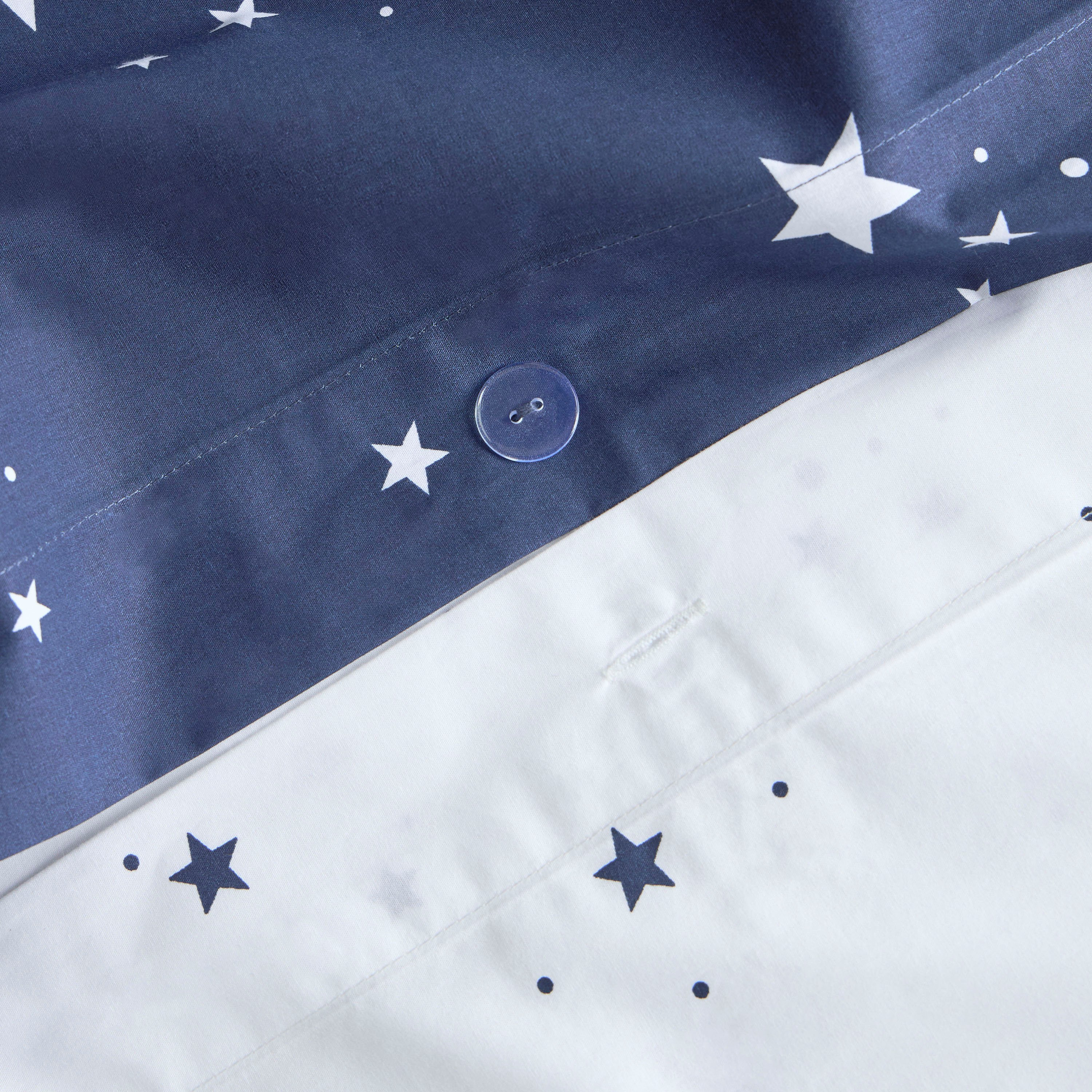 Eco Snuggle Stars Organic Cotton 200 Thread Count 2-Piece Full Duvet Cover Set - 160x200 cm-babyandkids-beddingandwindows-bedding-duvetcovers-image-5