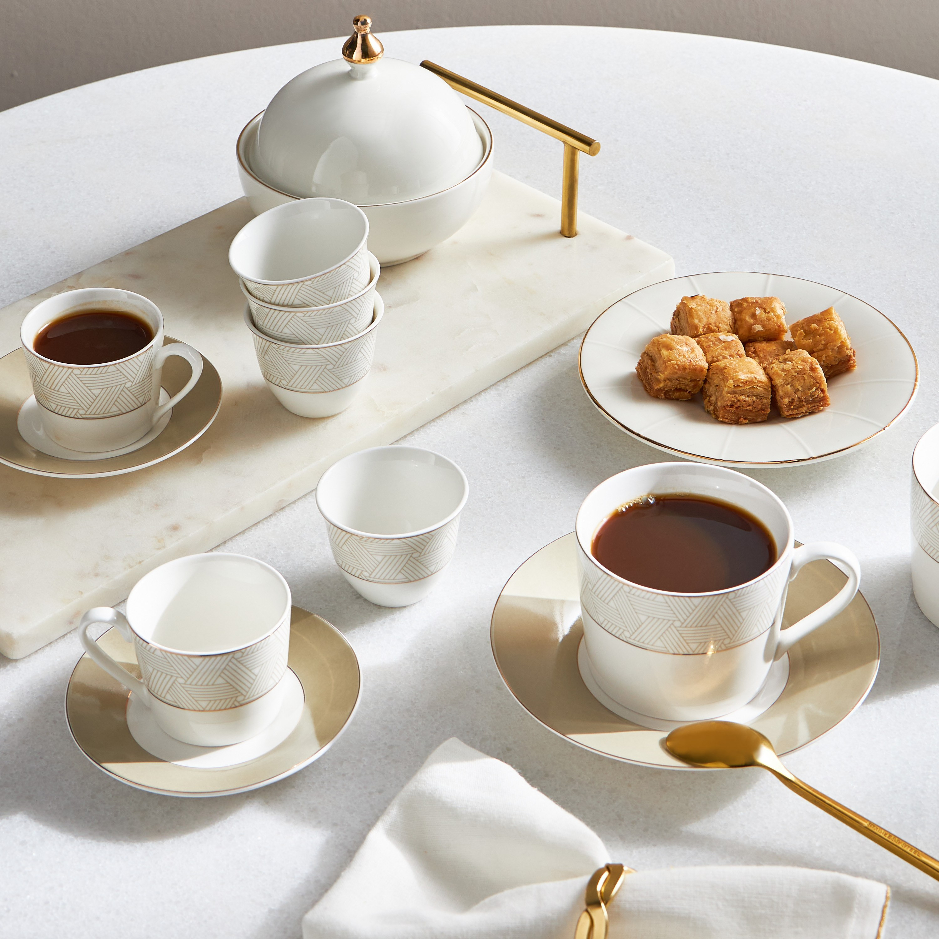 Noura 6-Piece New Bone China Qahwa Cup Set - 70 ml-household-dining-teaandcoffee-teaandcoffeesets-image-3