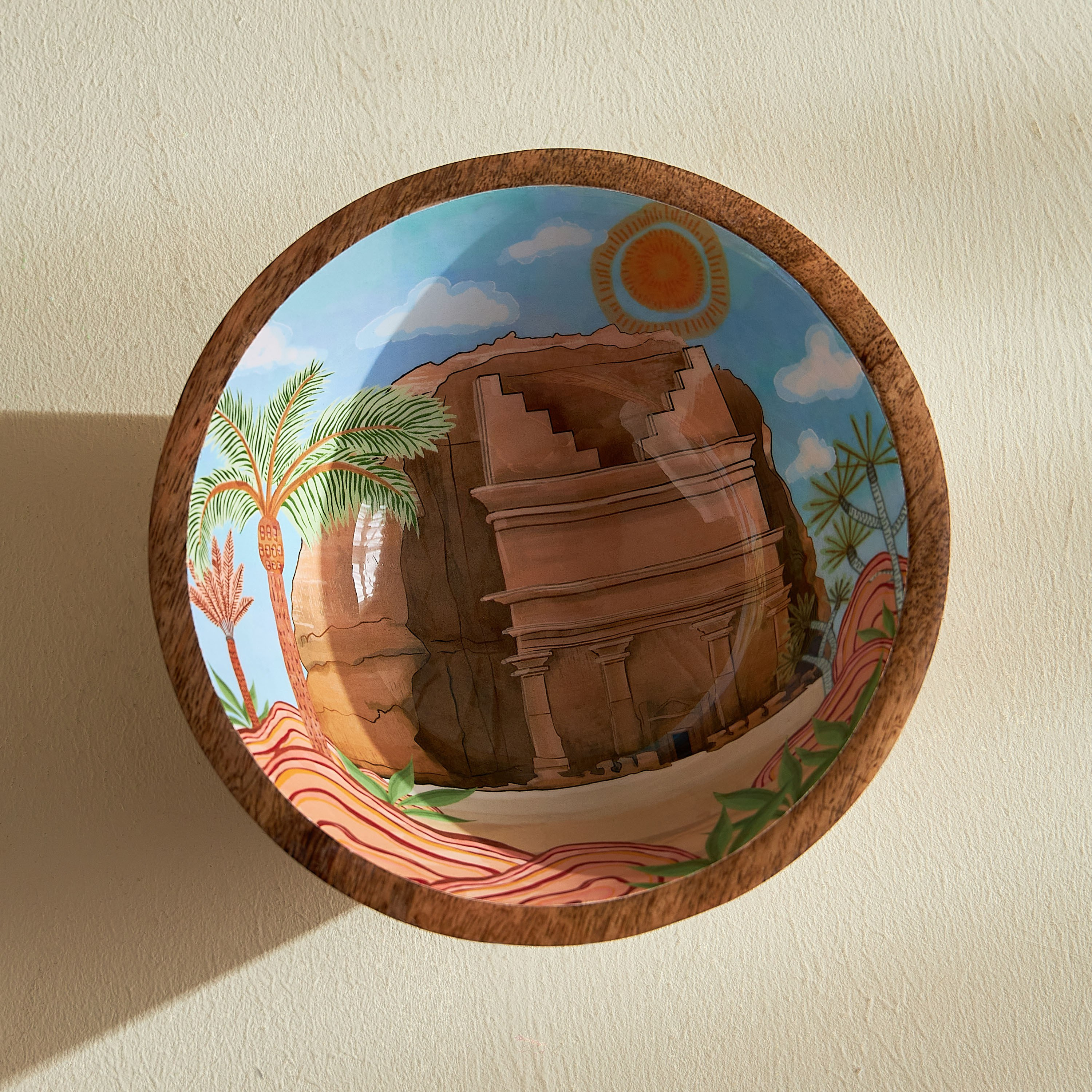 Desert Elegance Mango Wood Serving Bowl-household-dining-serveware-servingplatters-image-2
