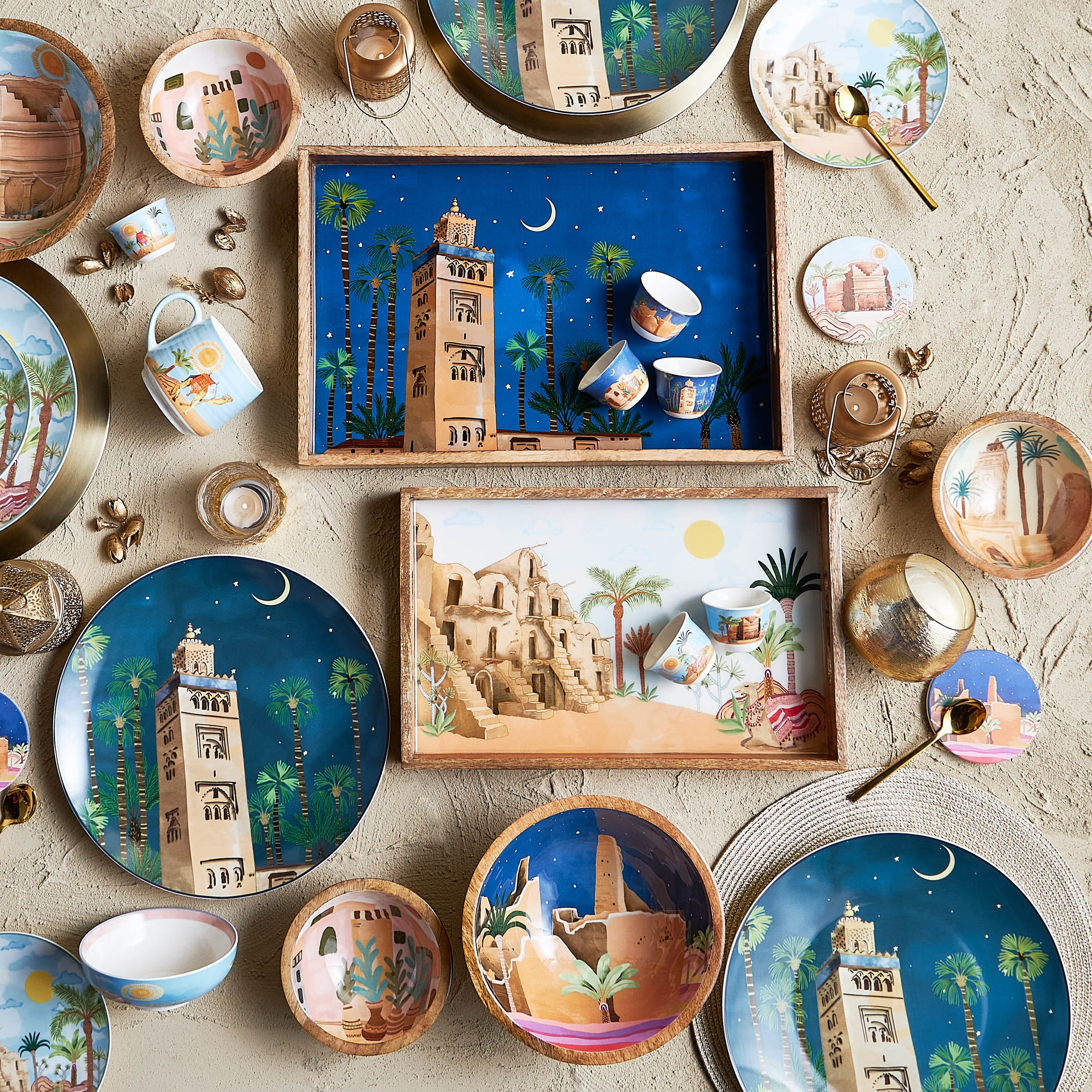 وعاء تقديم من خشب المانجو - ديزيرت إليجانس - 13 سم-household-dining-dinnerware-bowls-image-4