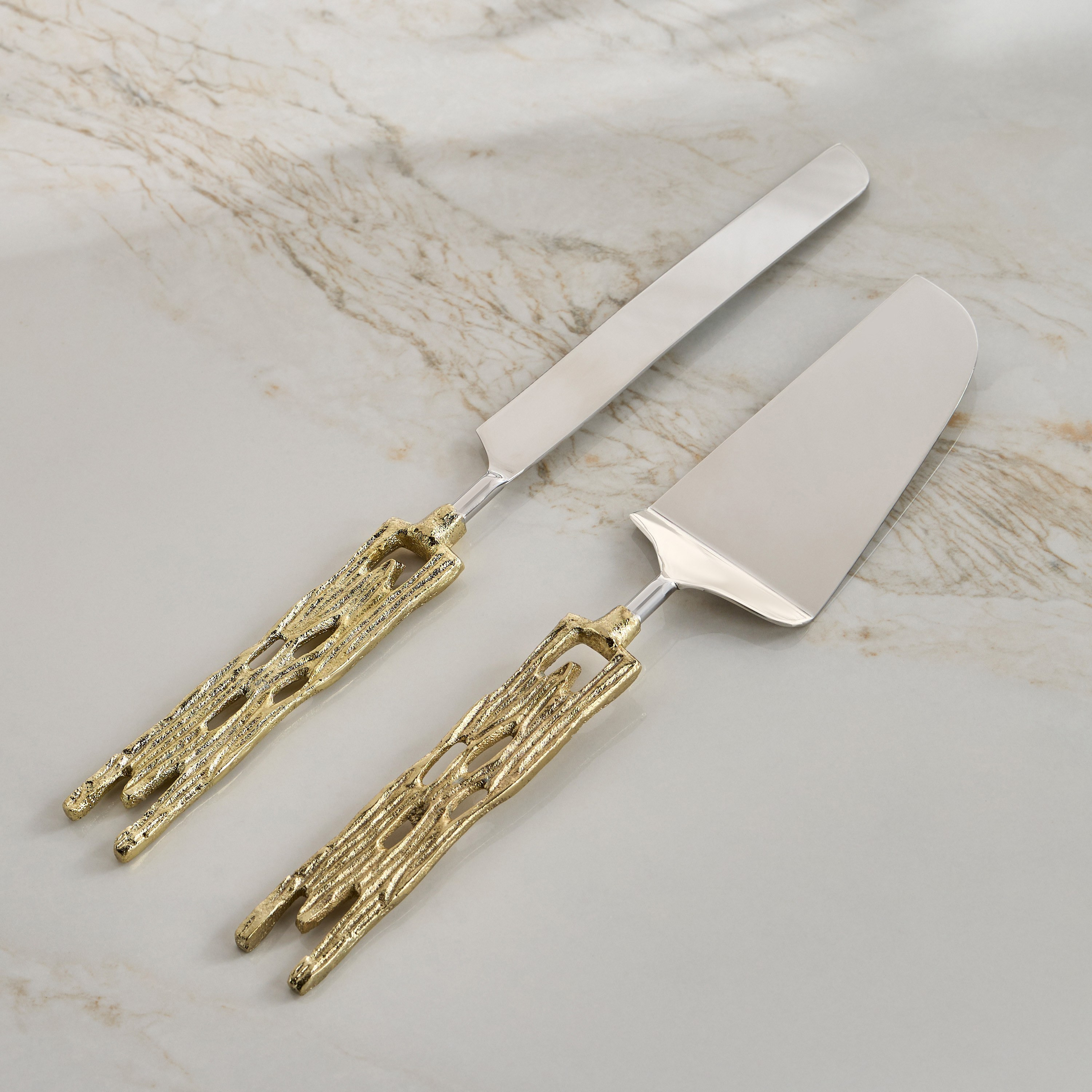 طقم تقديم كيك قطعتين - سما كرست-household-dining-cutlery-spoonsforksandknives-image-4
