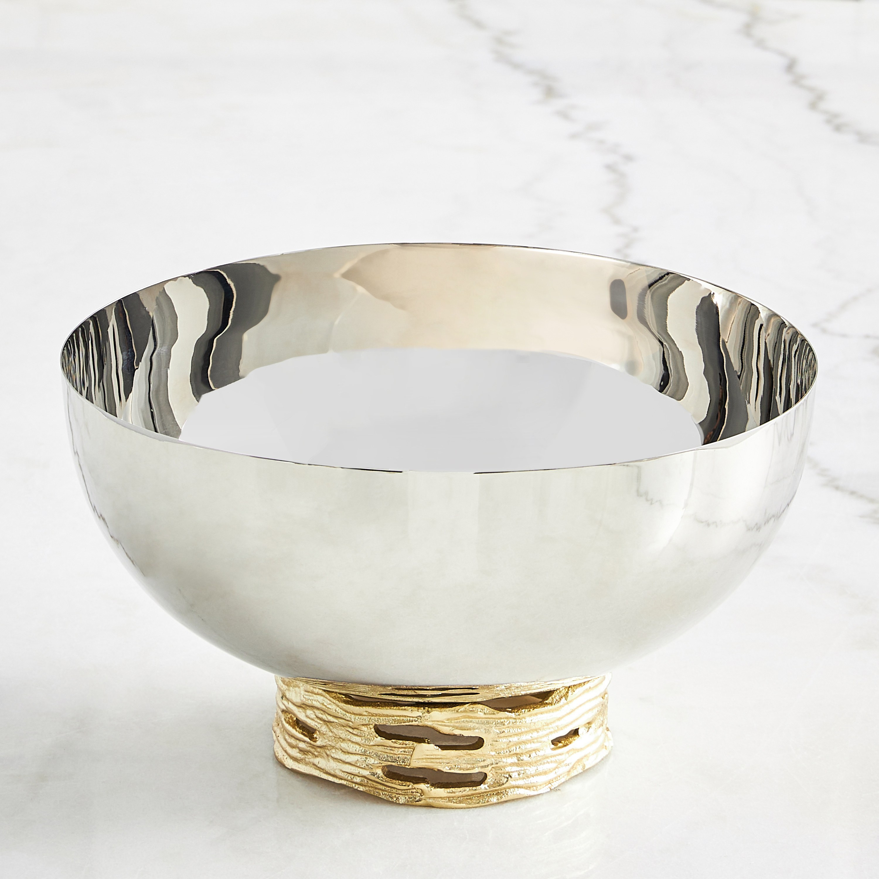 Sama Crust Metal Decorative Bowl-household-dining-dinnerware-bowls-image-1