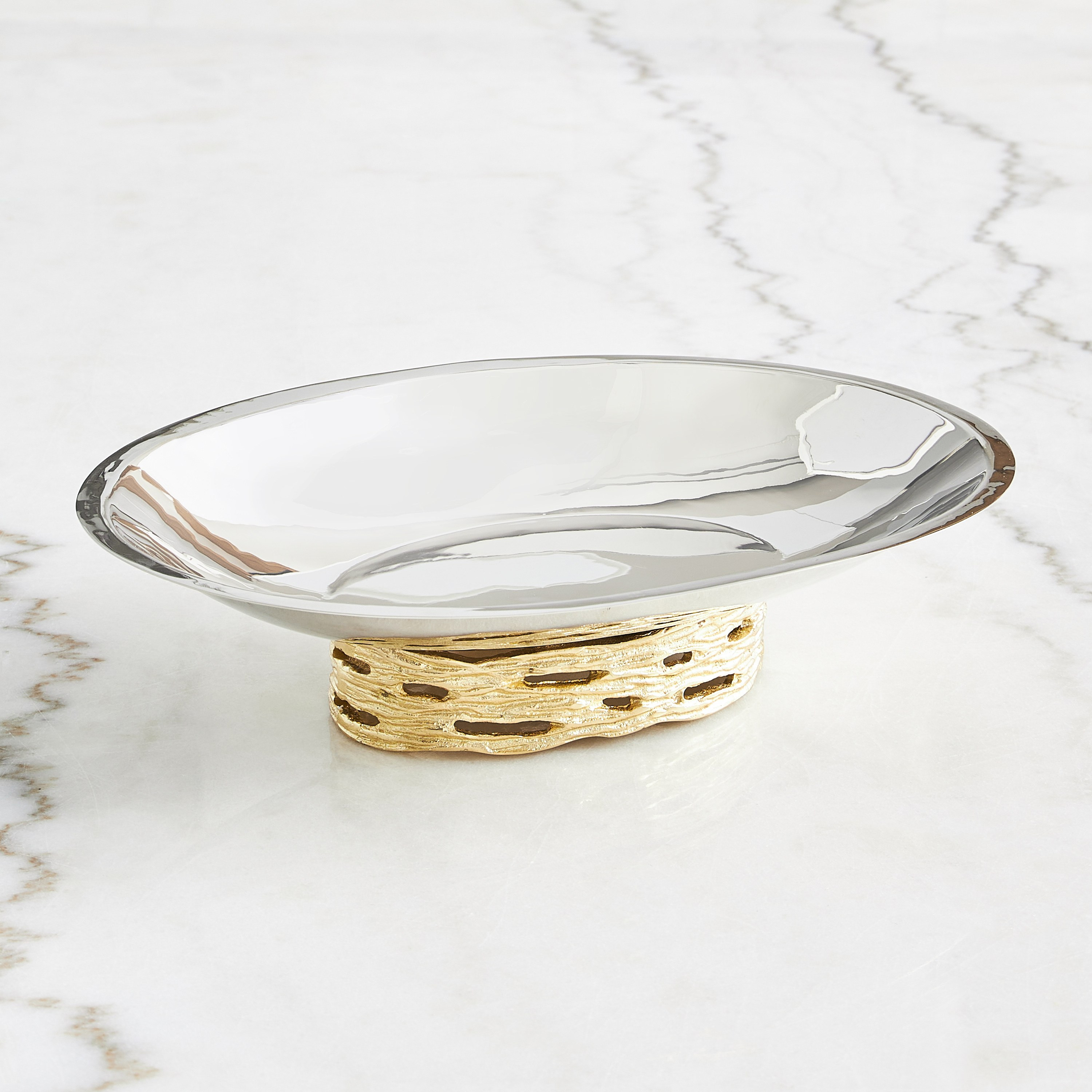 Sama Crust Metal Decorative Bowl-household-dining-dinnerware-bowls-image-1