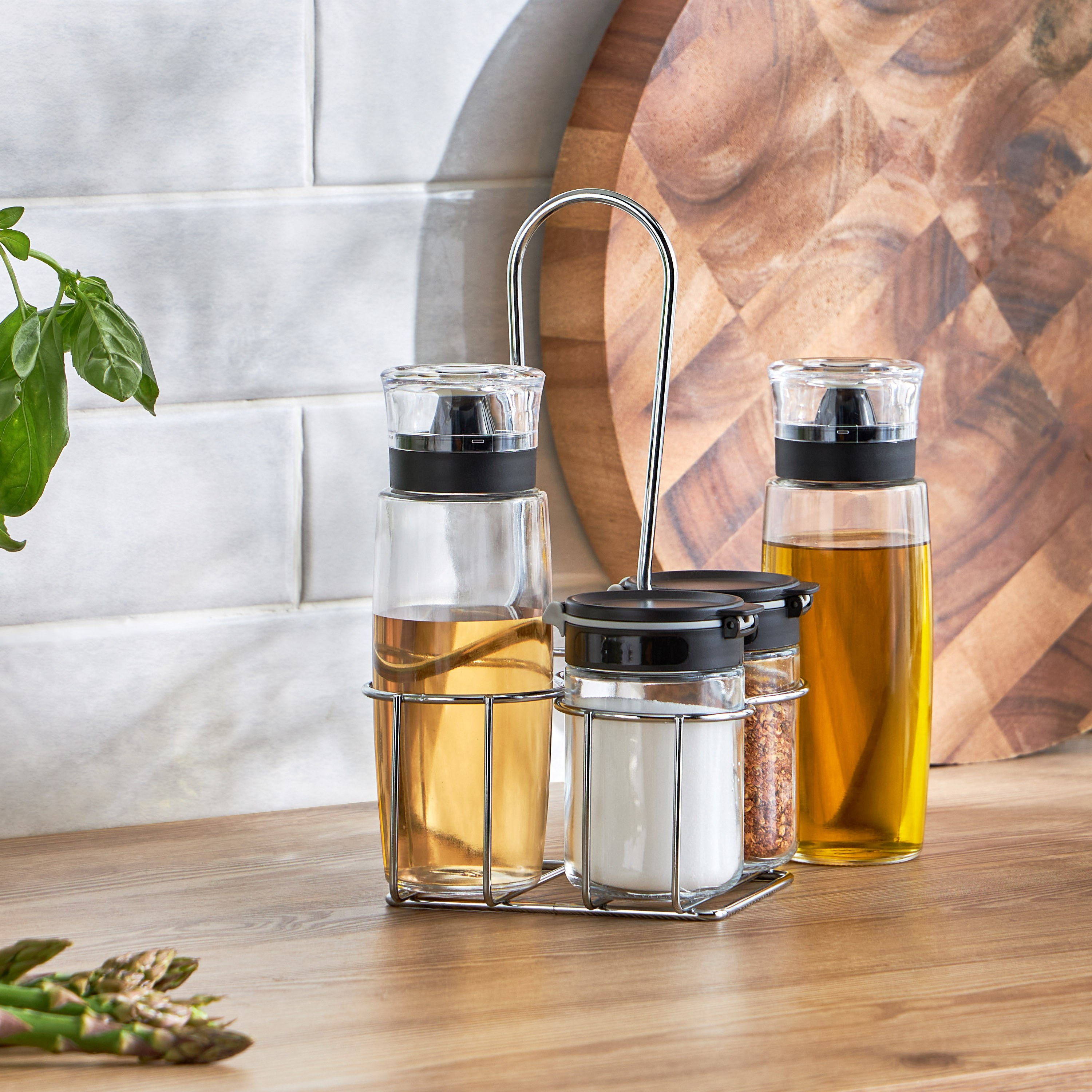 Tasty Salt and Pepper Shaker Set with Rack-household-kitchen-foodstorage-saltandpeppershakers-image-7