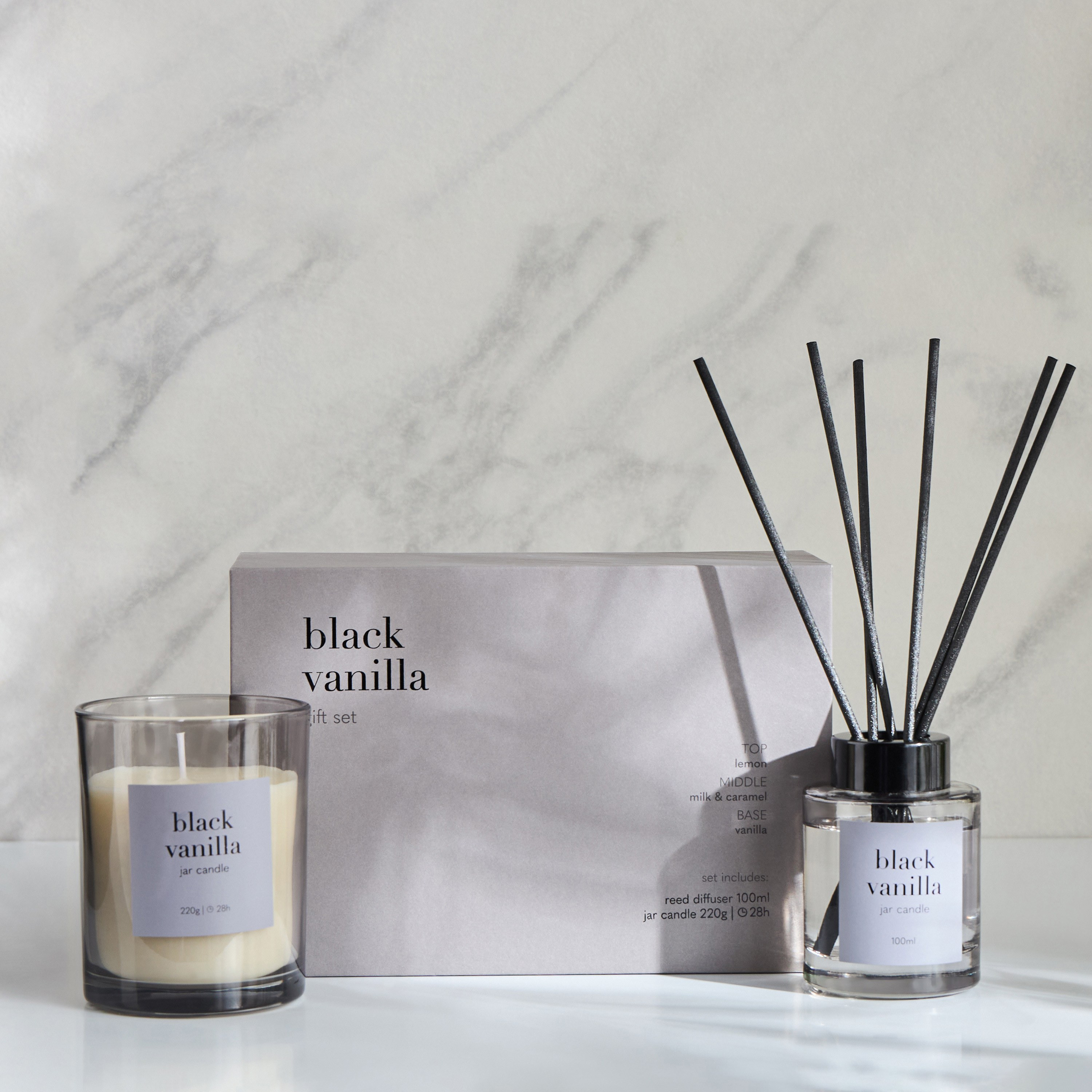Asasi Black Vanilla Scented Jar Candle and Diffuser Gift Set-household-giftingaccessories-giftings-image-3