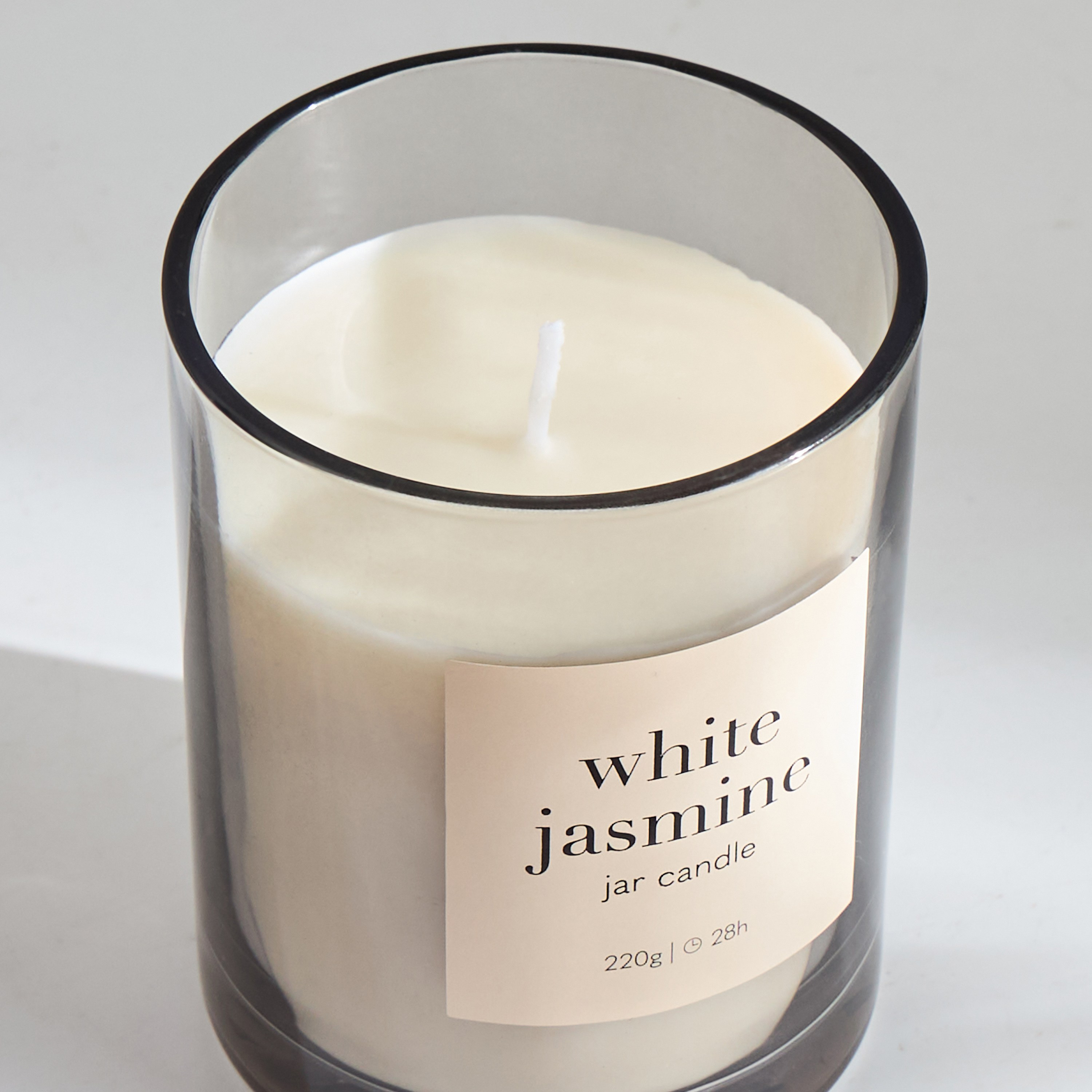 Asasi White Jasmine Scented Jar Candle - 28 h-household-homefragrance-candles-image-2
