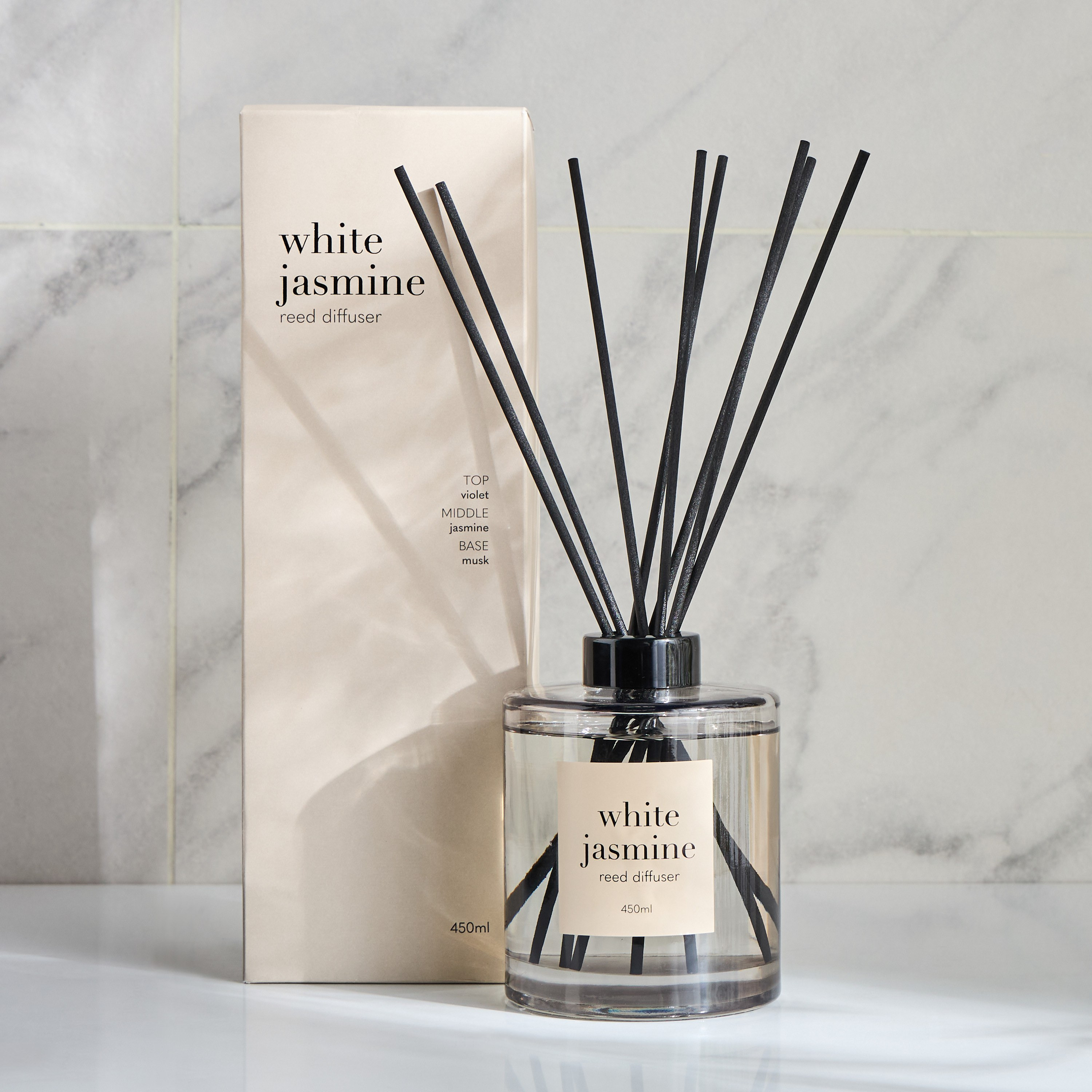 Asasi White Jasmine Reed Diffuser - 450 ml-household-homefragrance-reeddiffusers-image-3