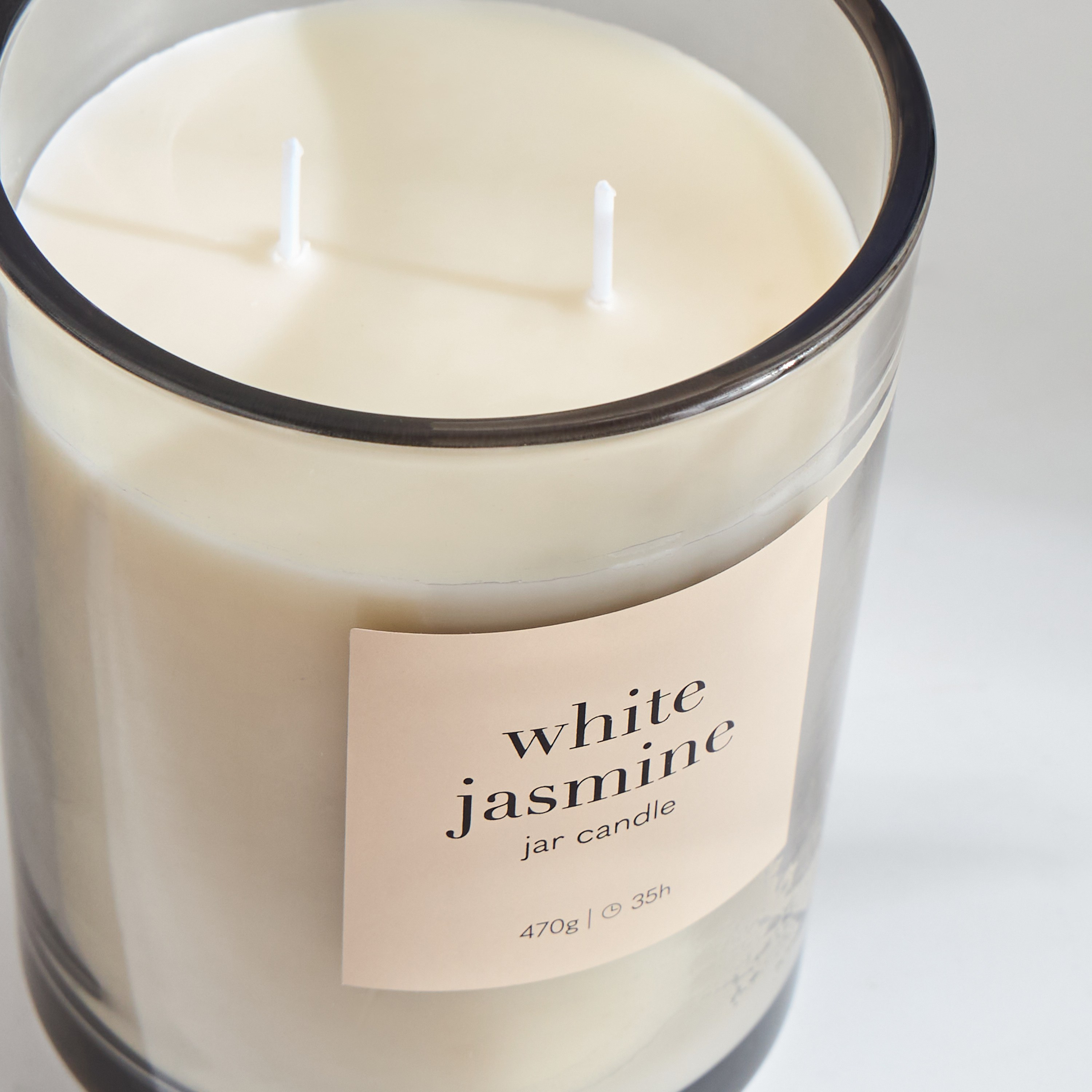 Asasi White Jasmine Scented Jar Candle - 35 h-household-homefragrance-candles-image-2