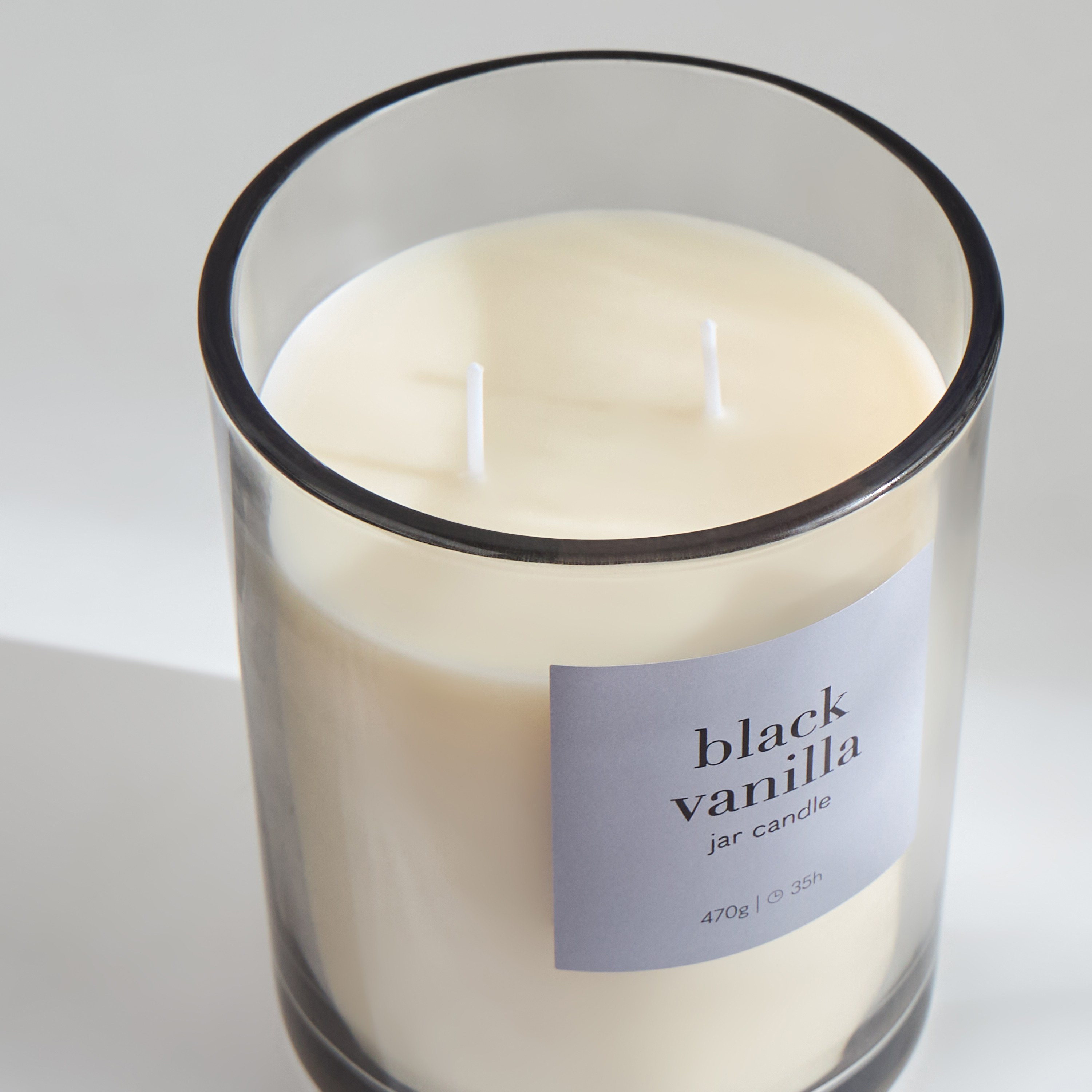 Asasi Black Vanilla Scented Jar Candle - 35 h-household-homefragrance-candles-image-2