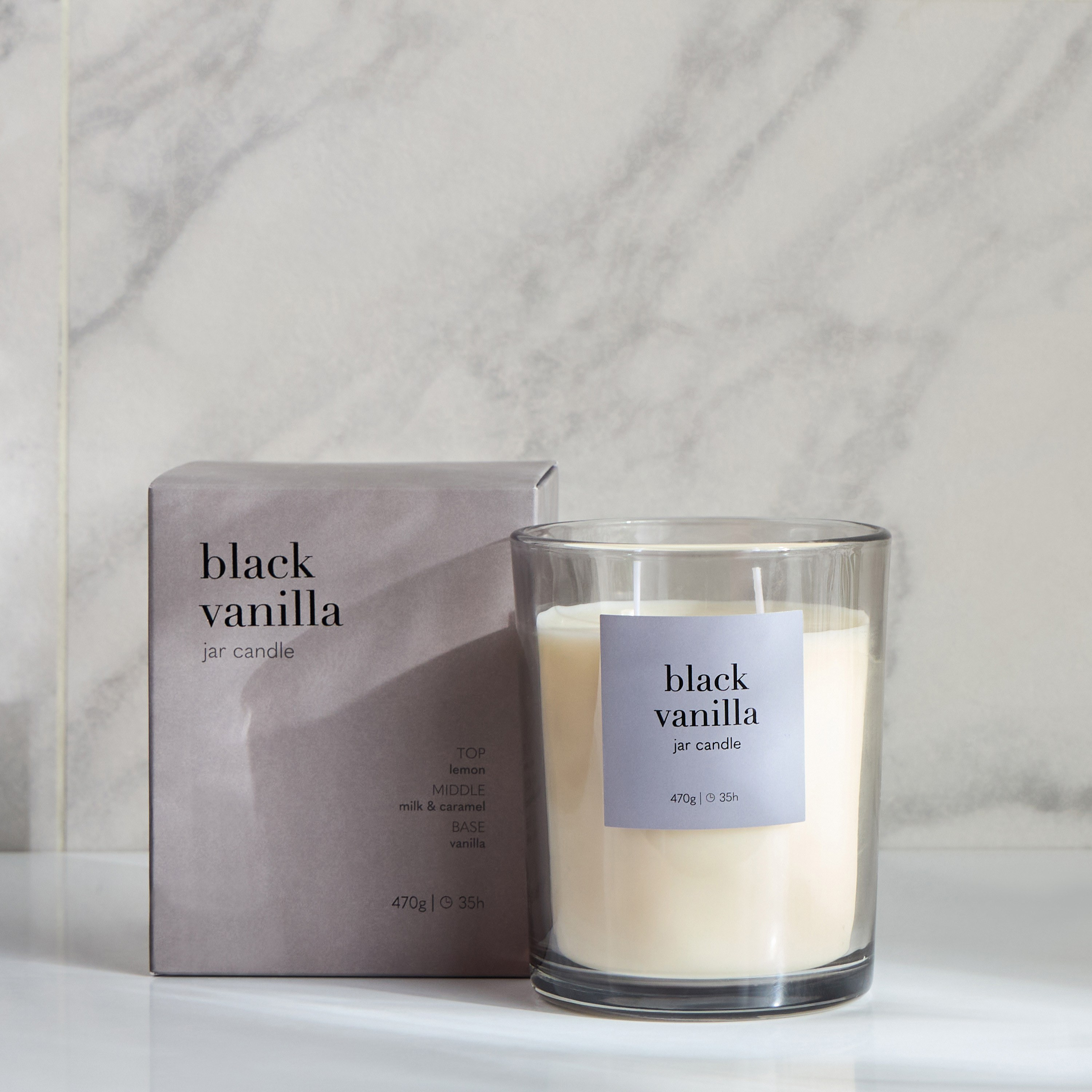 Asasi Black Vanilla Scented Jar Candle - 35 h-household-homefragrance-candles-image-3