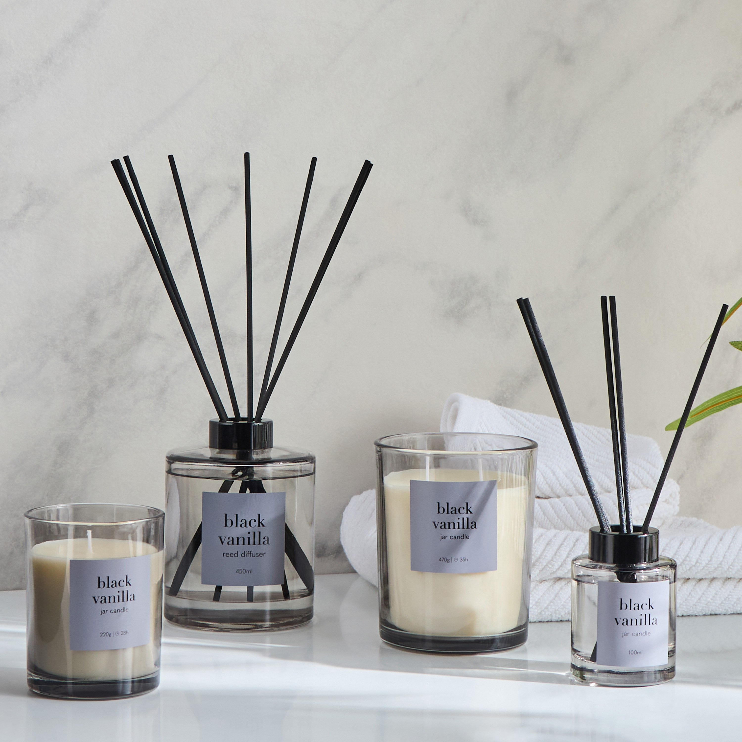 Asasi Black Vanilla Scented Jar Candle - 35 h-household-homefragrance-candles-image-4