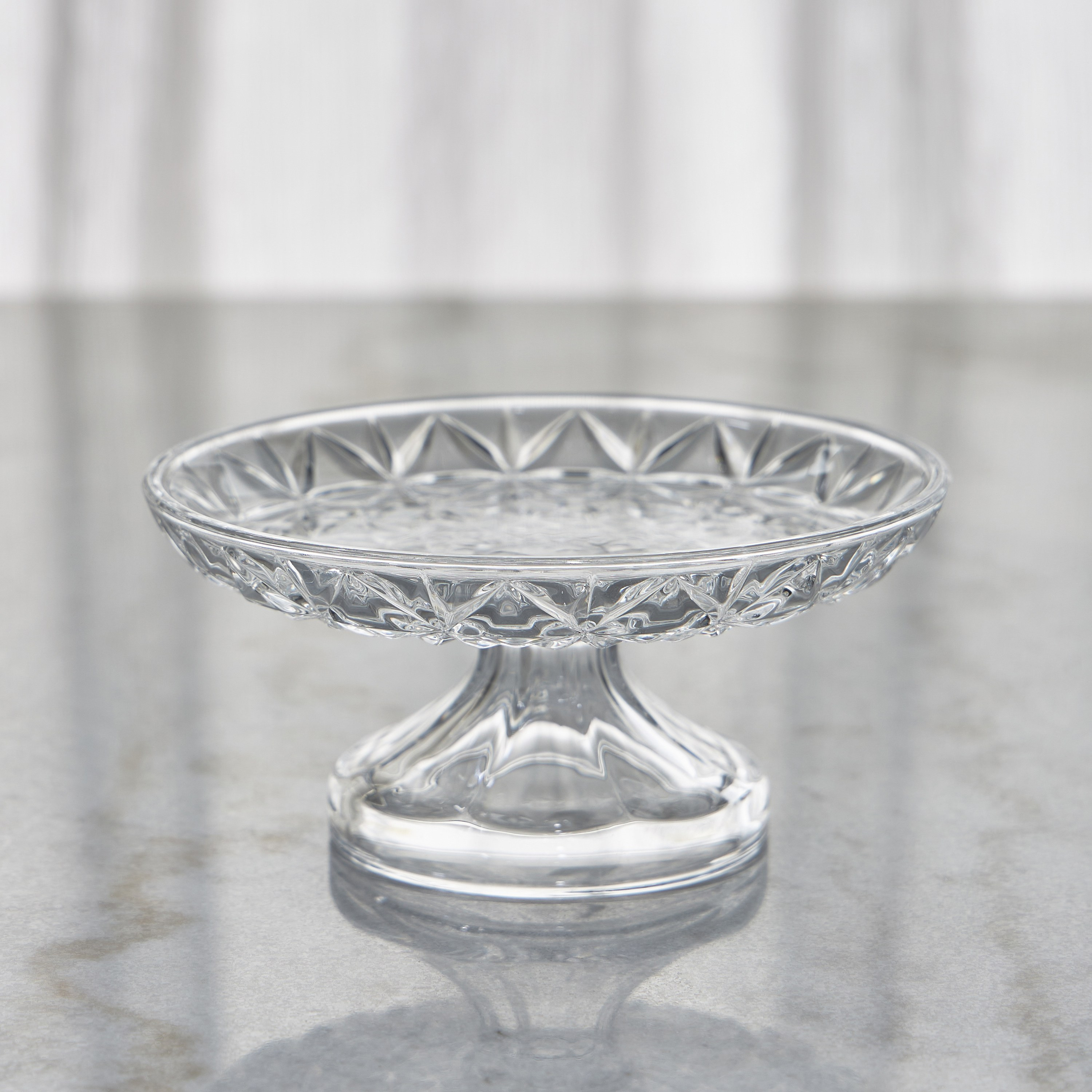 Aria Glass Decorative Platter - 18x18 cm-household-decor-boxesandtrays-image-1