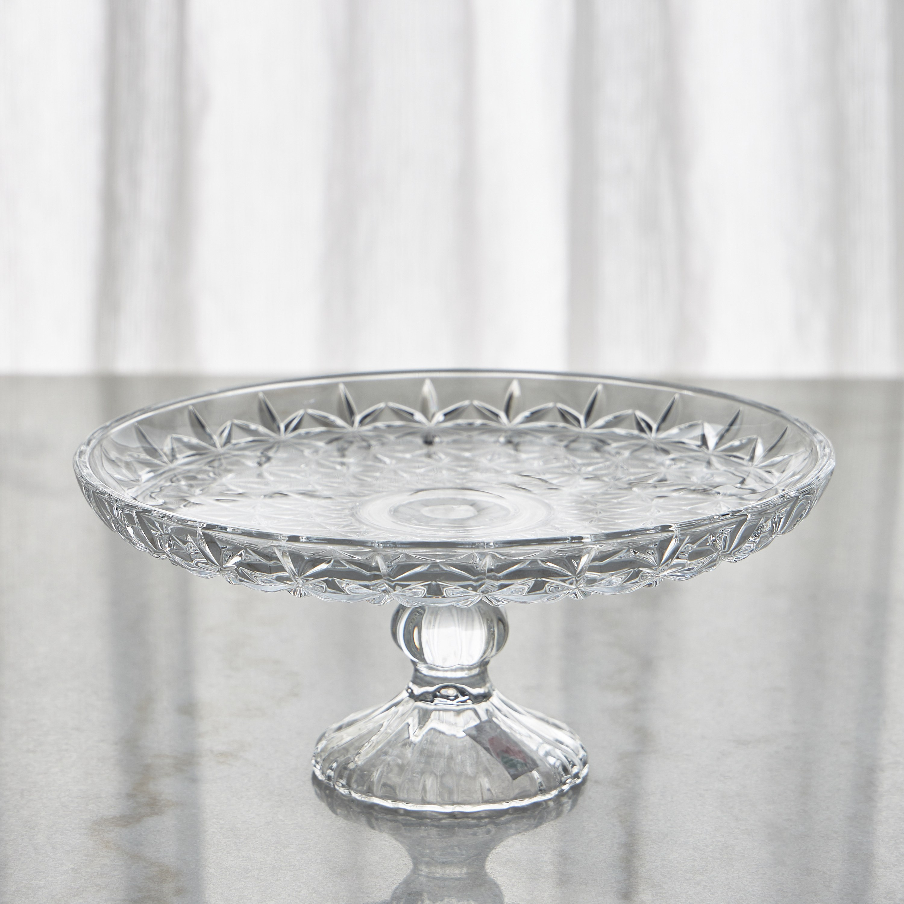 Aria Glass Cake Stand - 30 cm-household-decor-boxesandtrays-image-1