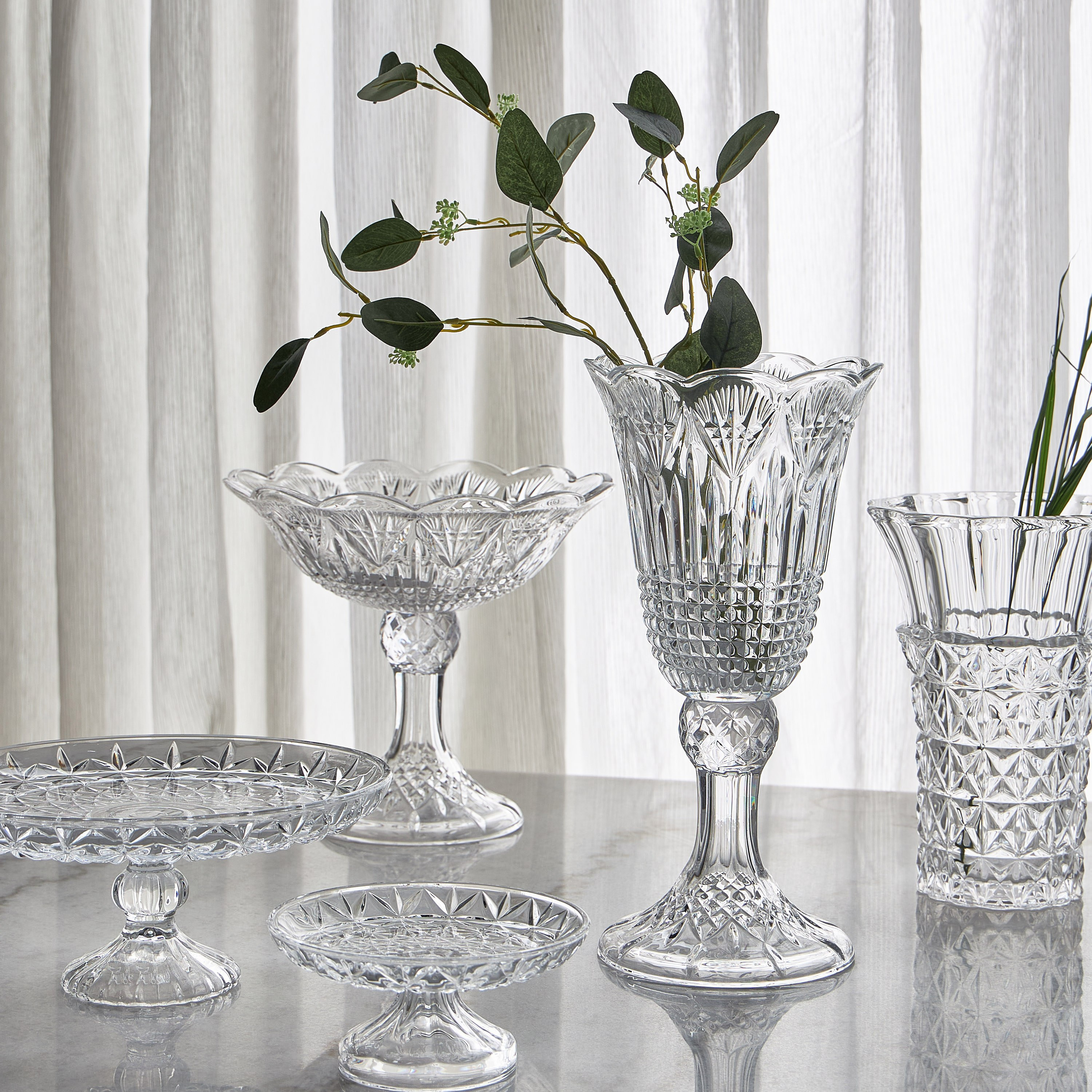 Aria Glass Cake Stand - 30 cm-household-decor-boxesandtrays-image-3
