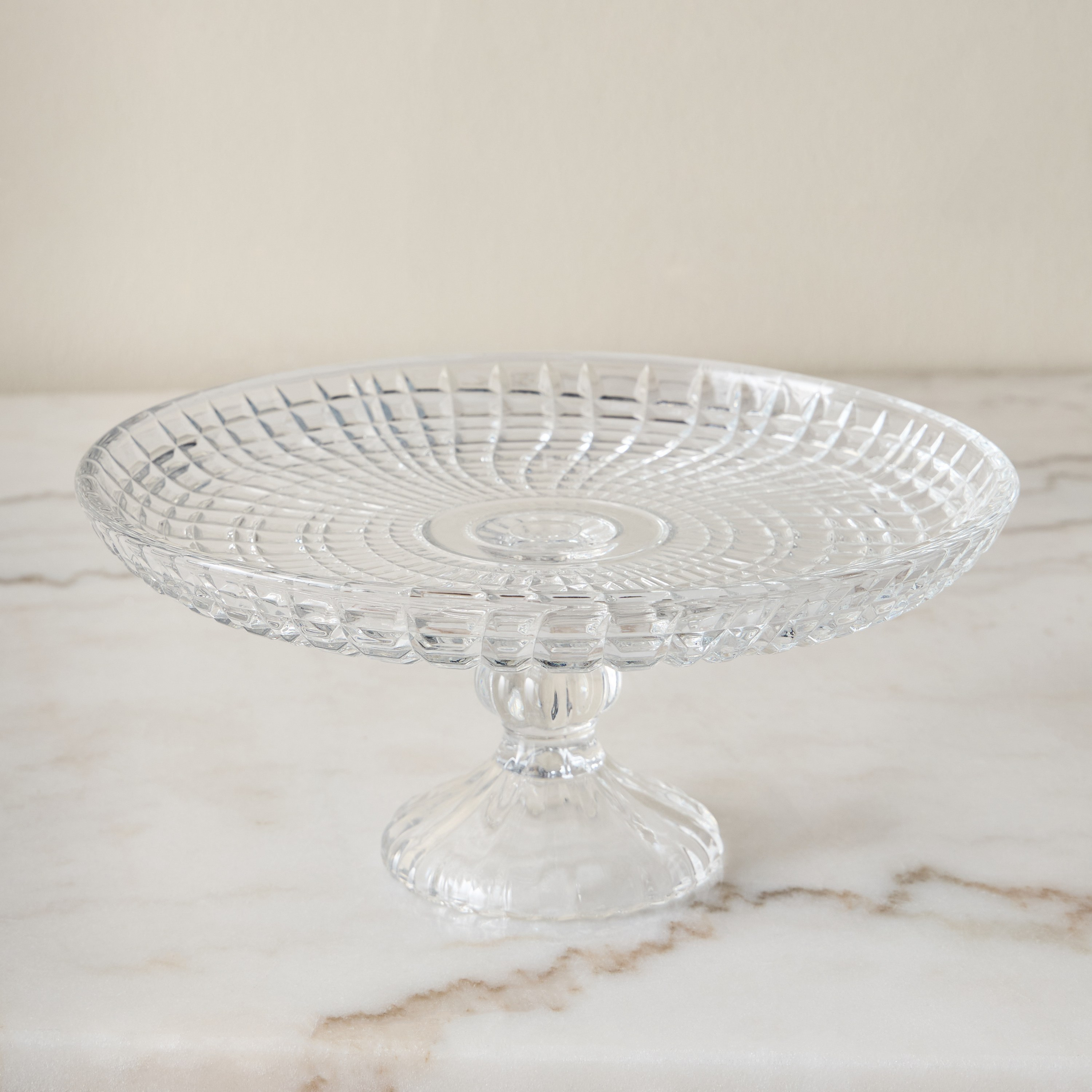 Chequered Cake Stand - 30 cm-household-decor-boxesandtrays-image-1