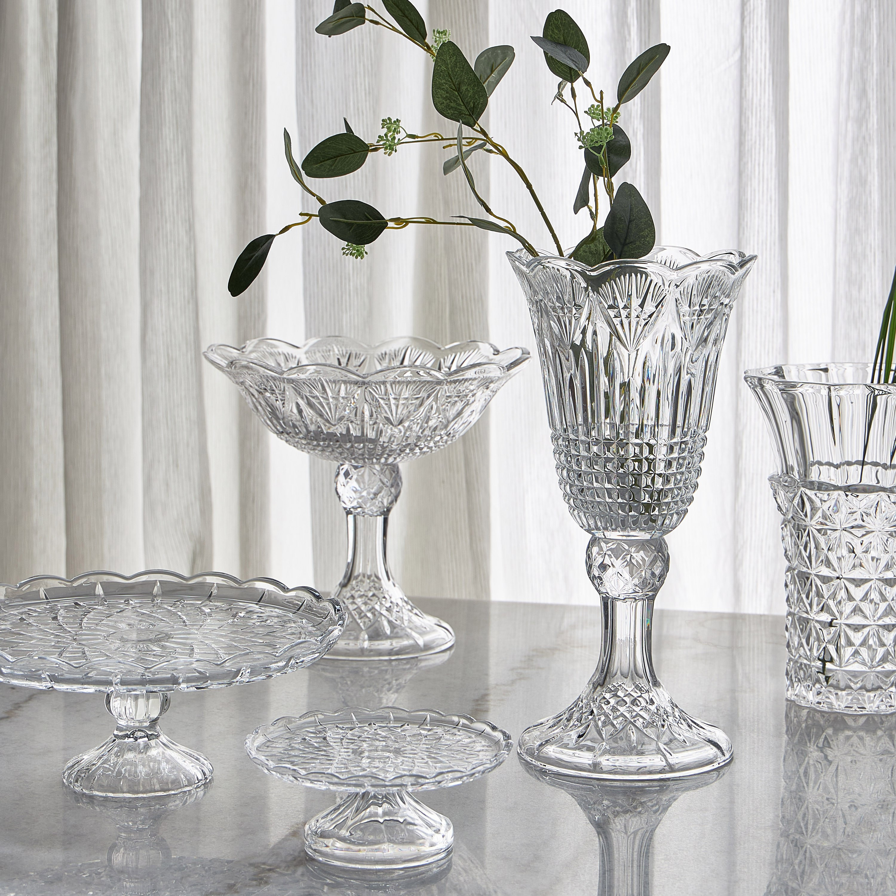 Aria Glass Vase - 29 cm-household-decor-vasesandbowls-image-3