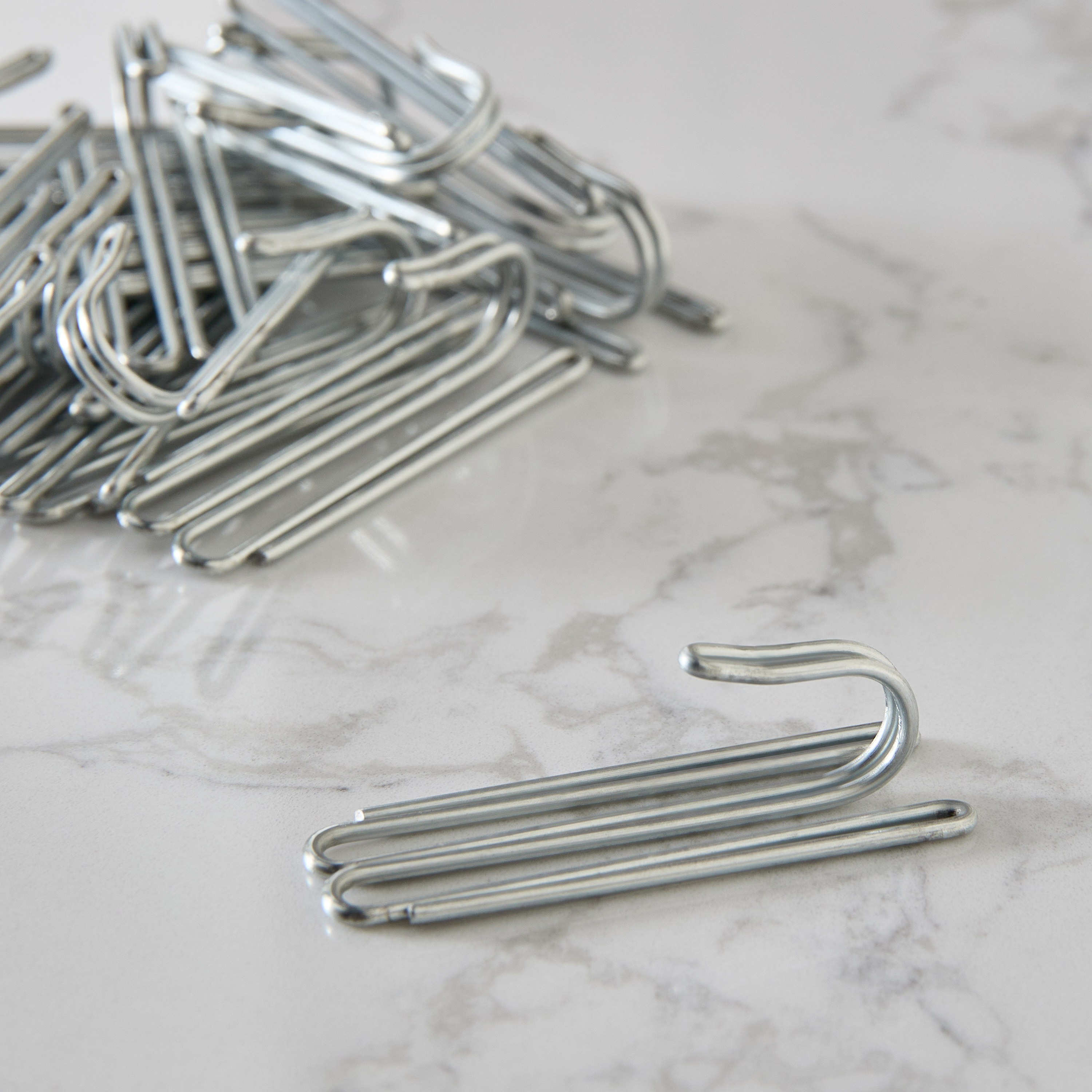 Galvanized Curtain Drapes Hooks - Set of 20-household-windows-curtainrodsandaccessories-windowaccessories-image-1